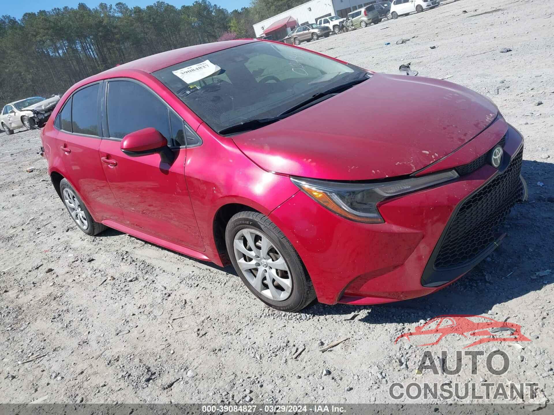 TOYOTA COROLLA 2020 - JTDEPRAE7LJ024343