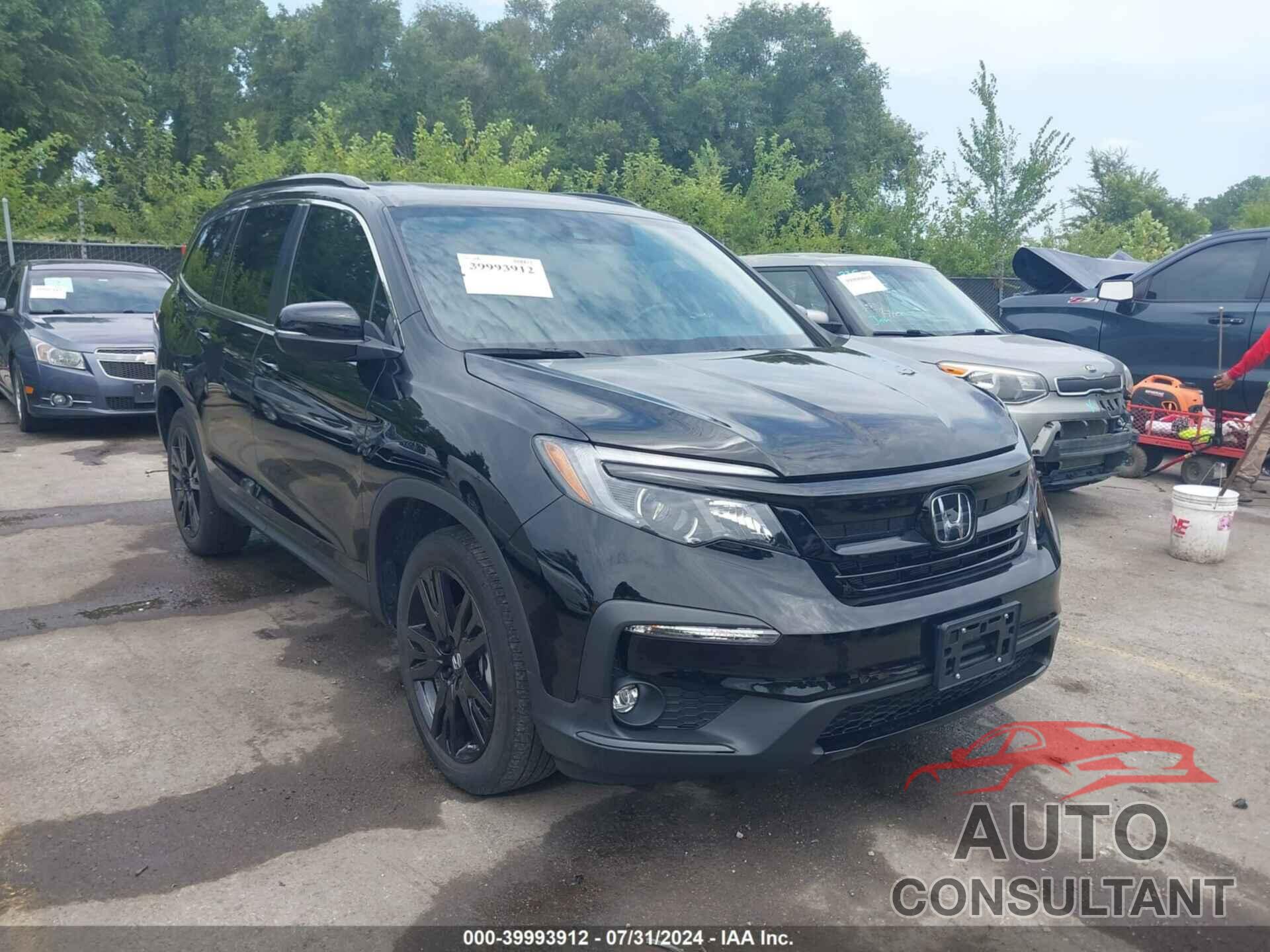 HONDA PILOT 2022 - 5FNYF6H21NB070366