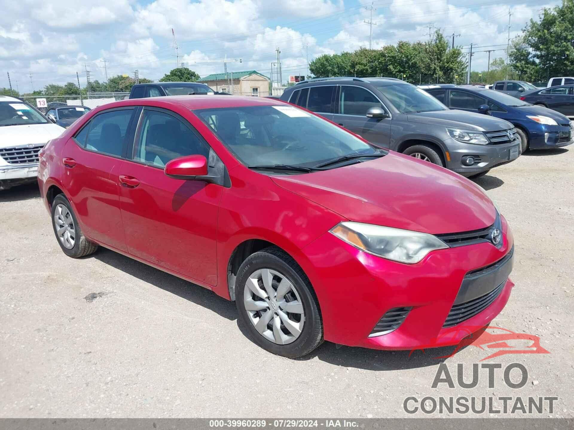 TOYOTA COROLLA 2016 - 5YFBURHE6GP503873