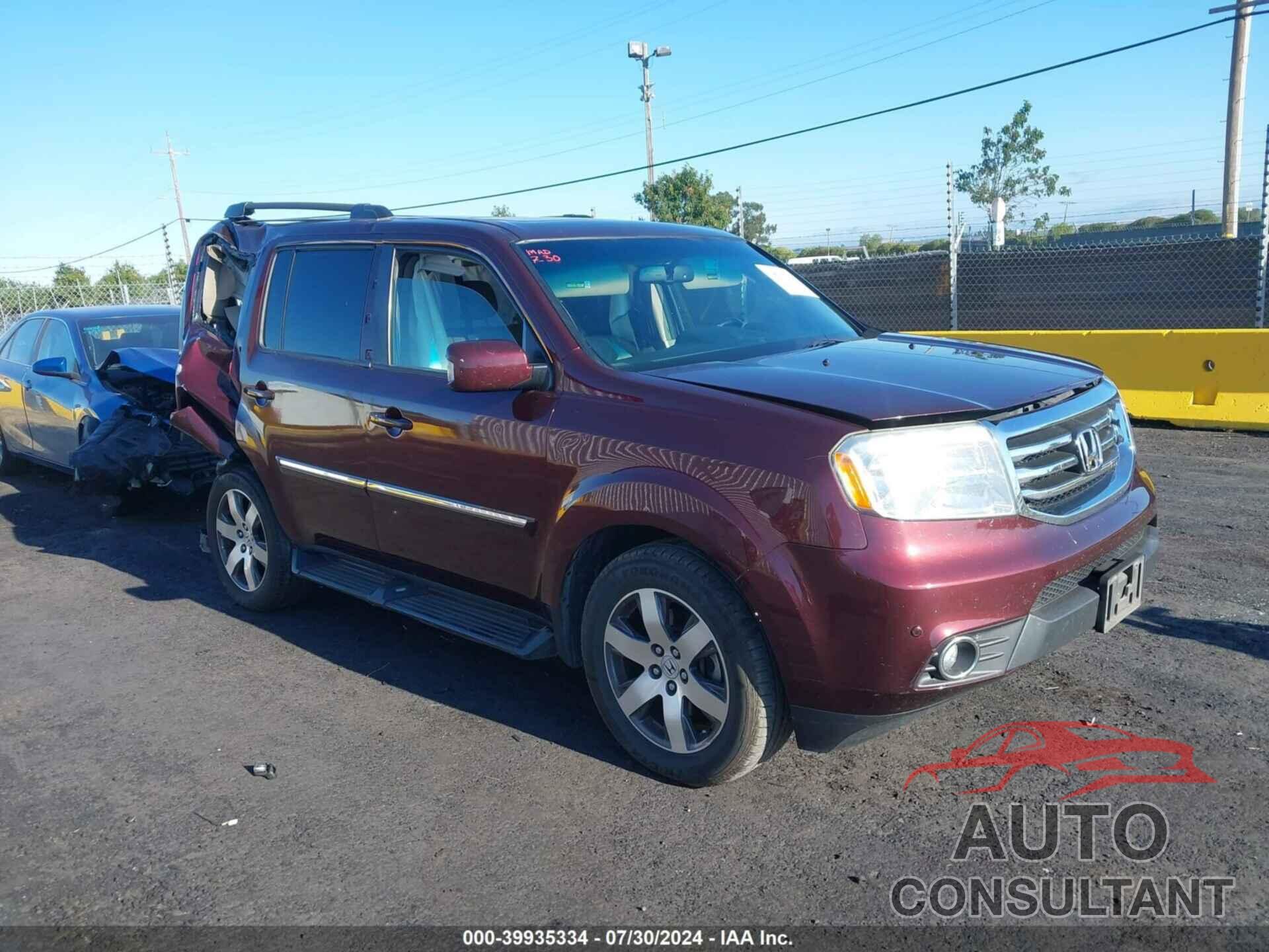 HONDA PILOT 2012 - 5FNYF4H90CB065528