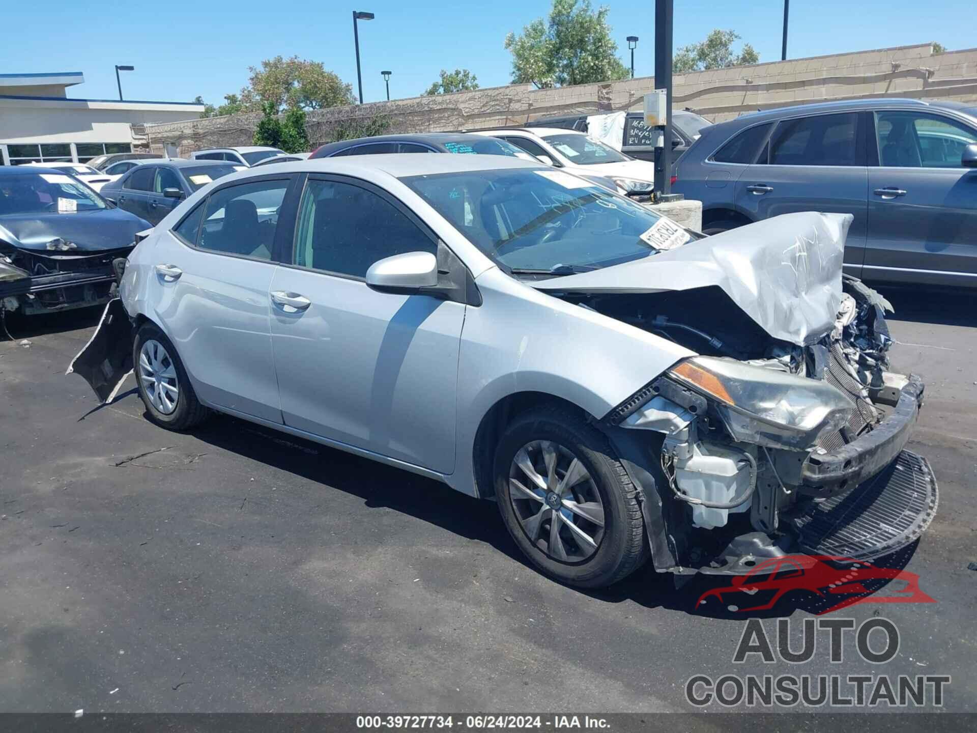 TOYOTA COROLLA 2016 - 5YFBURHE3GP457242
