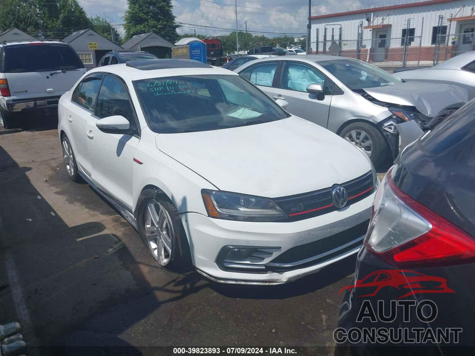 VOLKSWAGEN JETTA 2017 - 3VW5T7AJ6HM213103