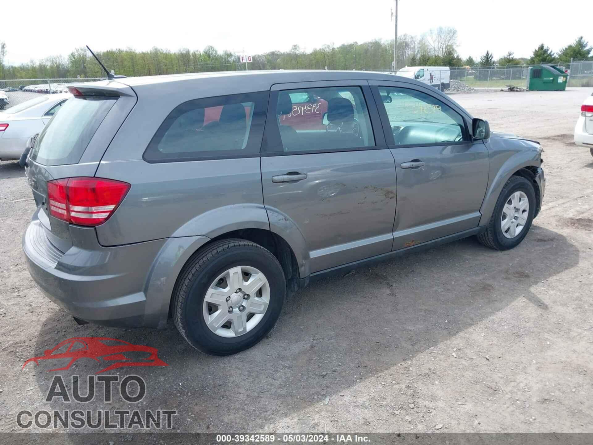 DODGE JOURNEY 2012 - 3C4PDCAB6CT390842