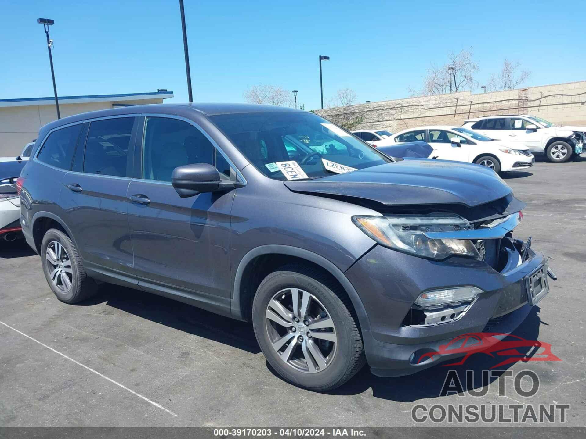 HONDA PILOT 2017 - 5FNYF5H39HB046906