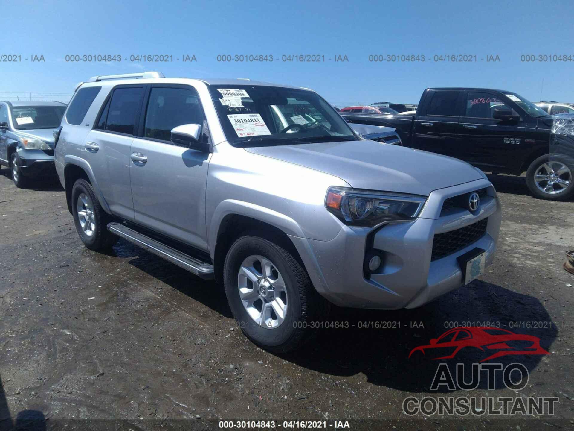 TOYOTA 4RUNNER 2016 - JTEZU5JR7G5118321