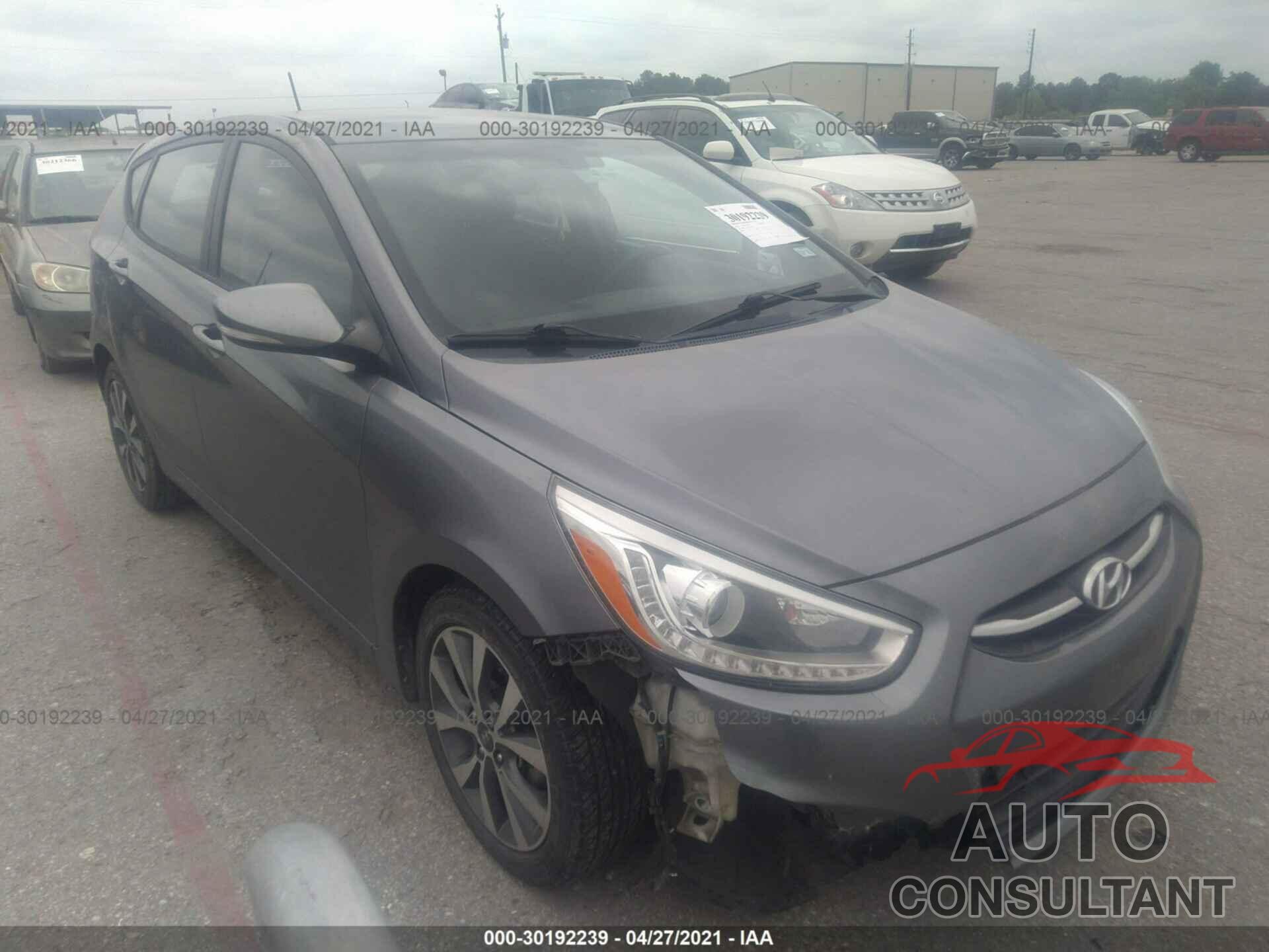 HYUNDAI ACCENT 2016 - KMHCU5AE0GU244495