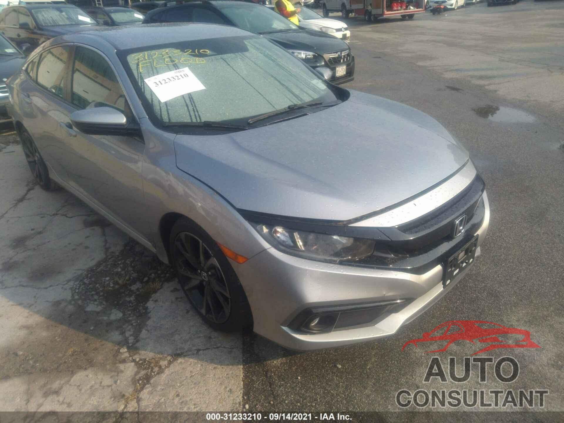 HONDA CIVIC SEDAN 2019 - 2HGFC2F83KH572934