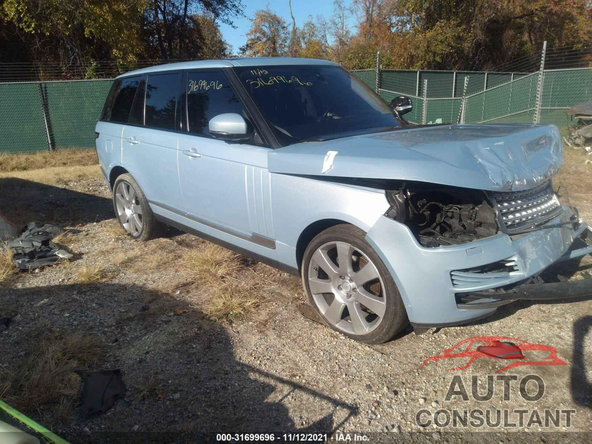 LAND ROVER RANGE ROVER 2015 - SALGS2VF7FA224153