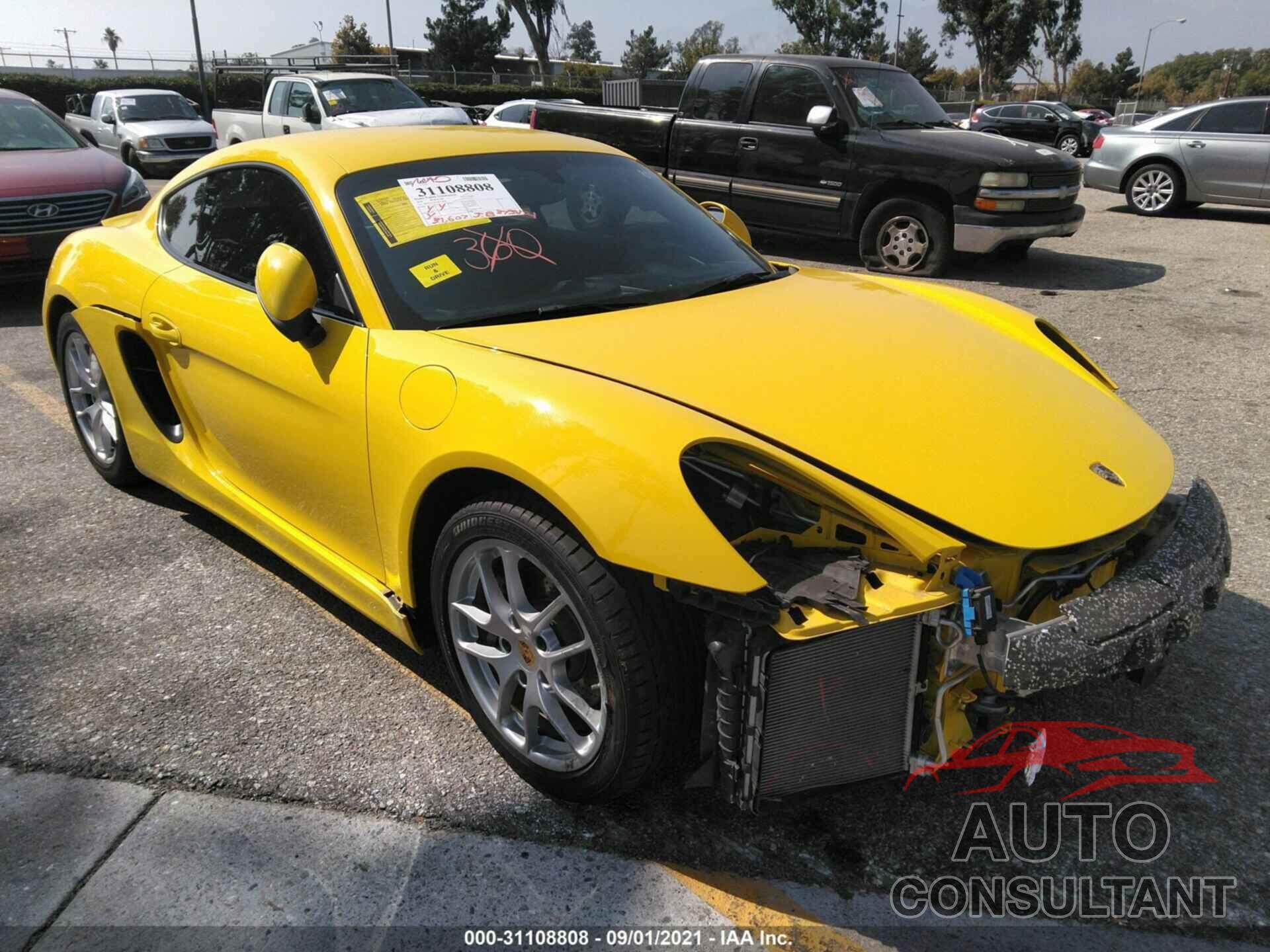 PORSCHE CAYMAN 2016 - WP0AA2A82GK170358