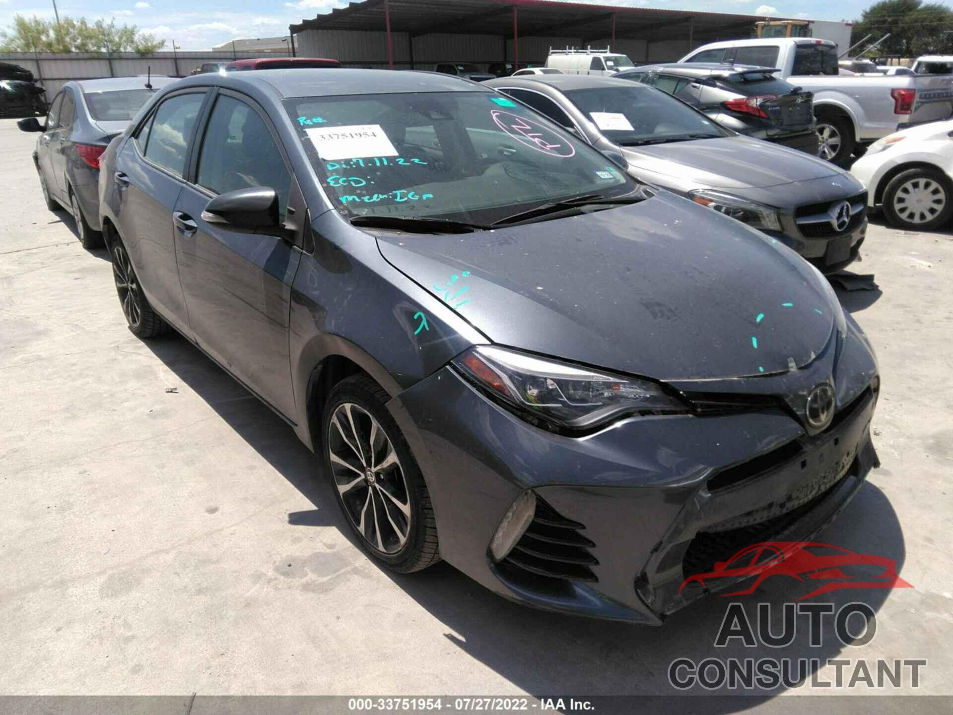 TOYOTA COROLLA 2017 - 5YFBURHE5HP633516