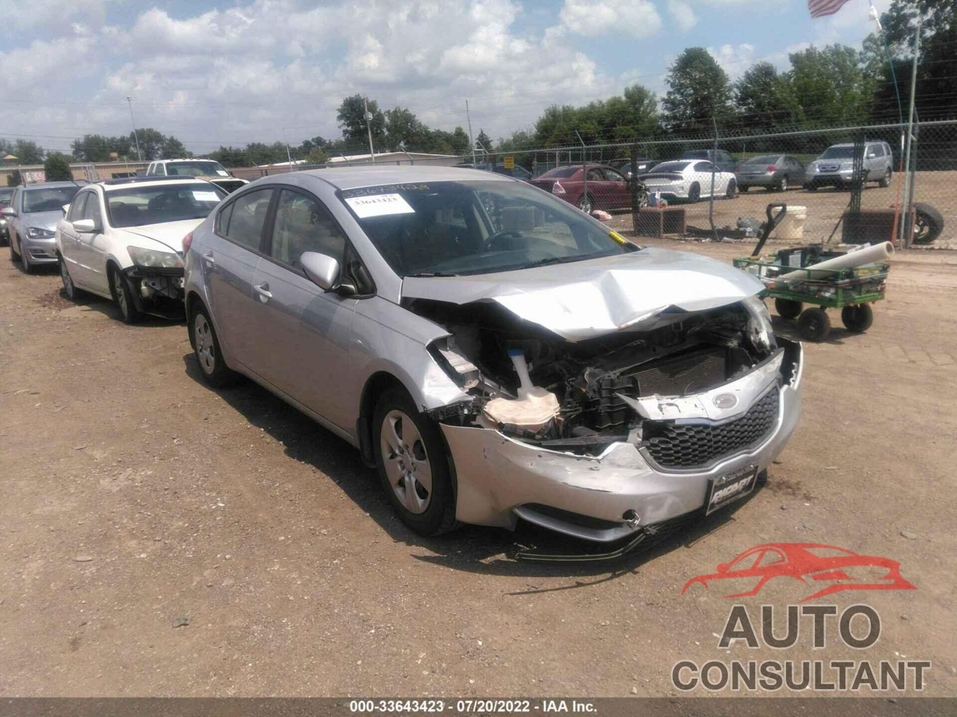 KIA FORTE 2016 - KNAFK4A6XG5479861