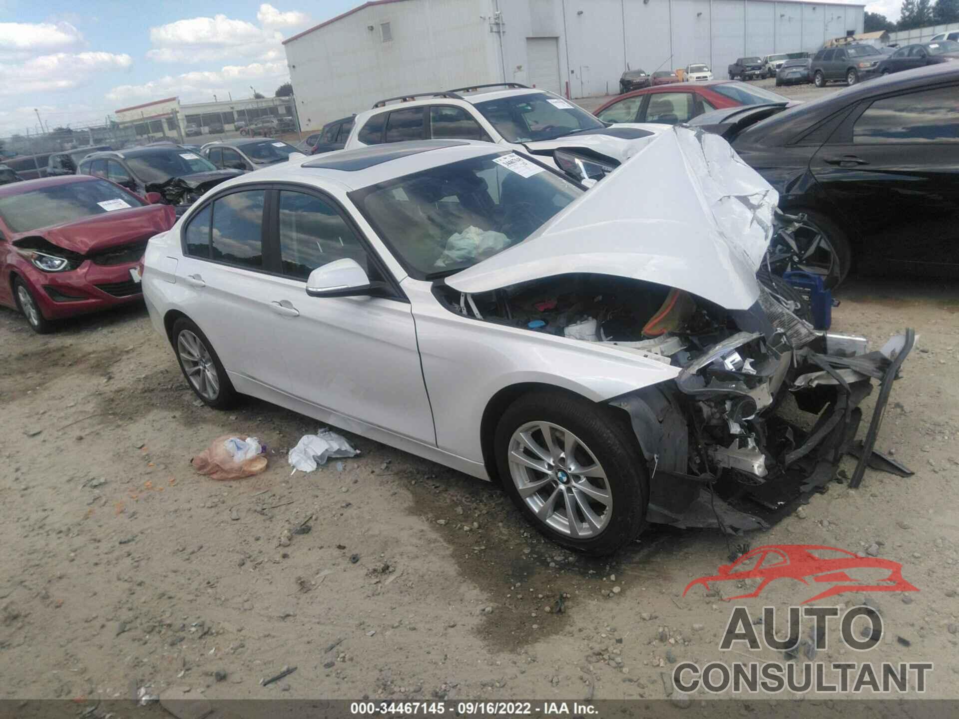 BMW 3 SERIES 2017 - WBA8E5G57HNU41591
