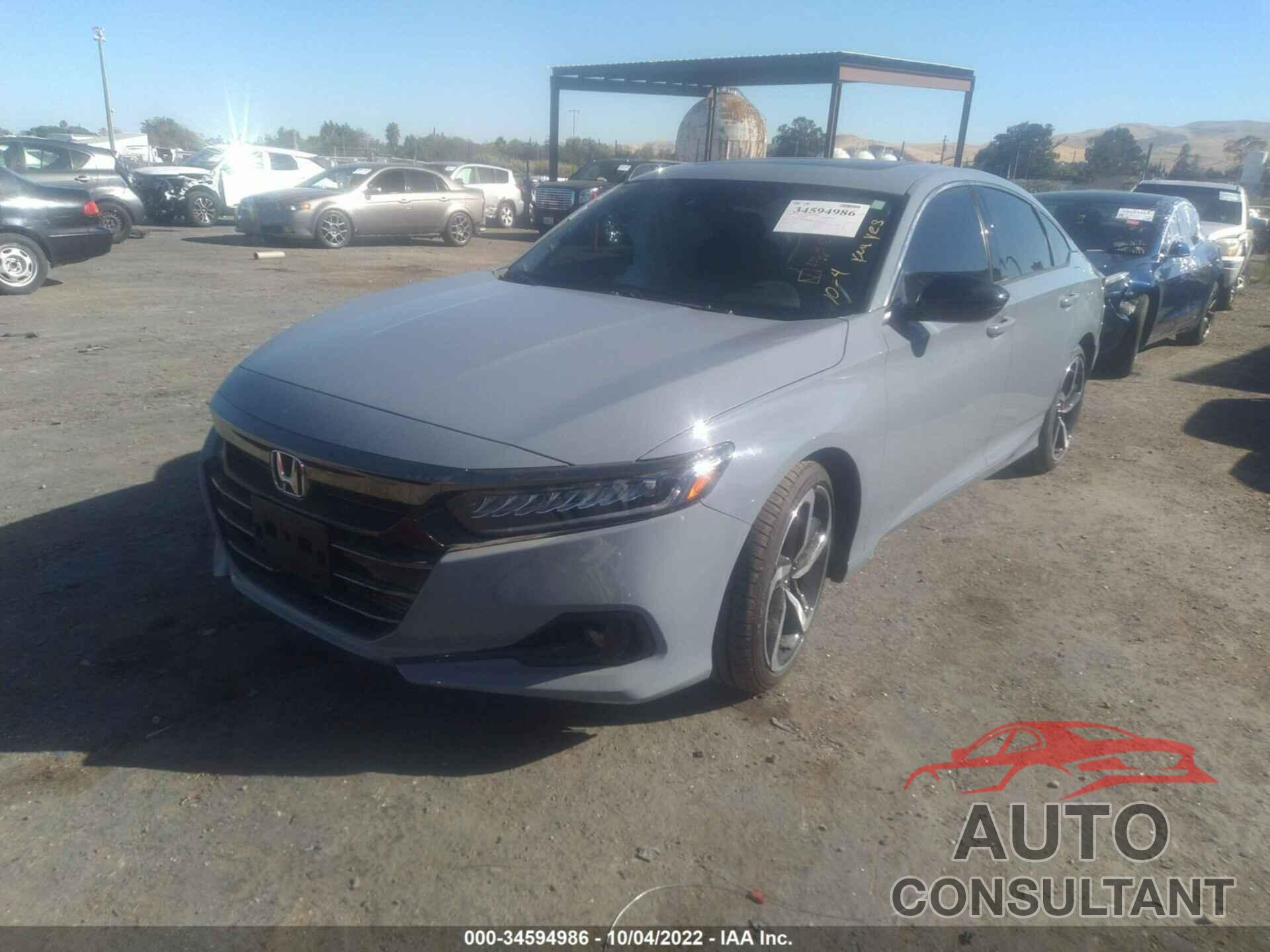 HONDA ACCORD SEDAN 2022 - 1HGCV2F37NA004495