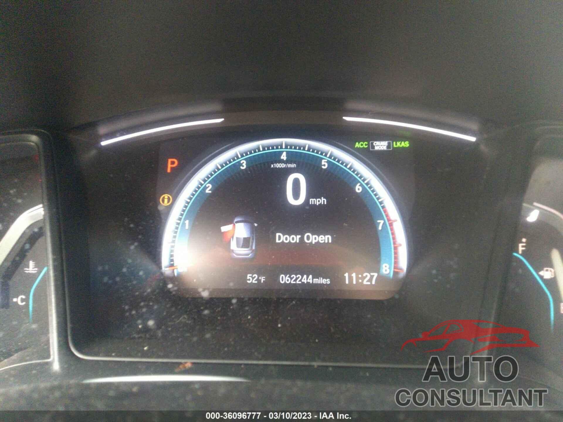 HONDA CIVIC COUPE 2019 - 2HGFC4B69KH310237