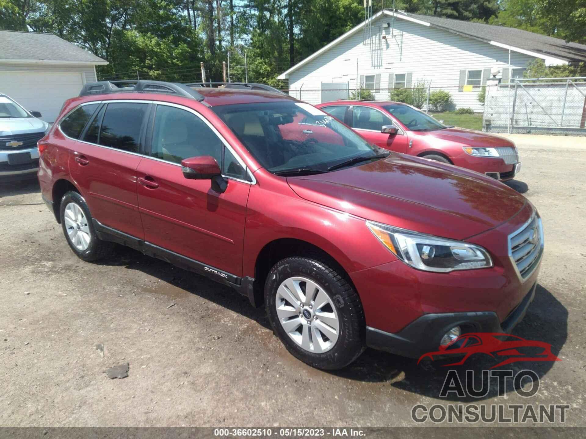 SUBARU OUTBACK 2016 - 4S4BSAFC6G3240894