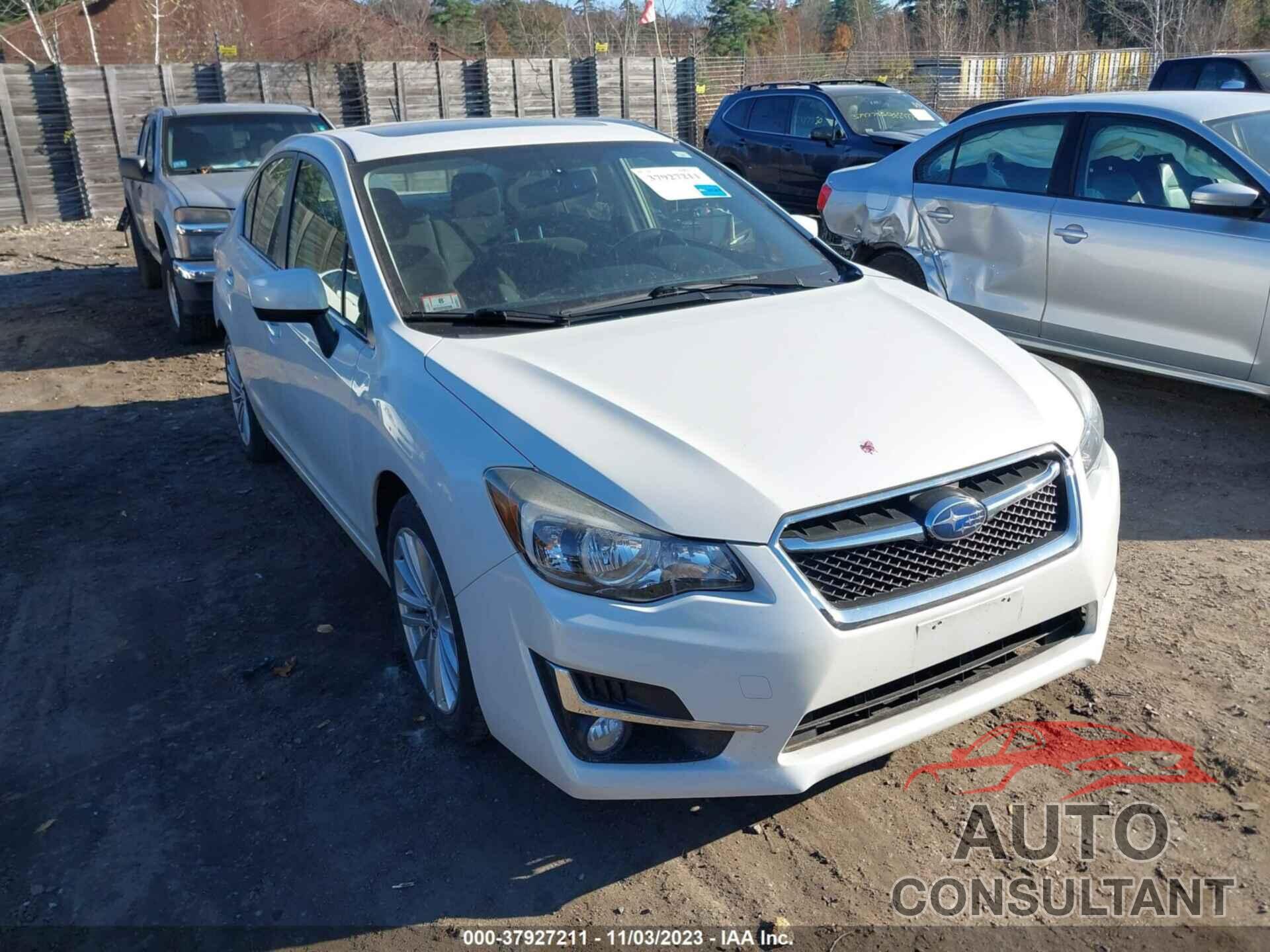 SUBARU IMPREZA SEDAN 2016 - JF1GJAF63GH021875