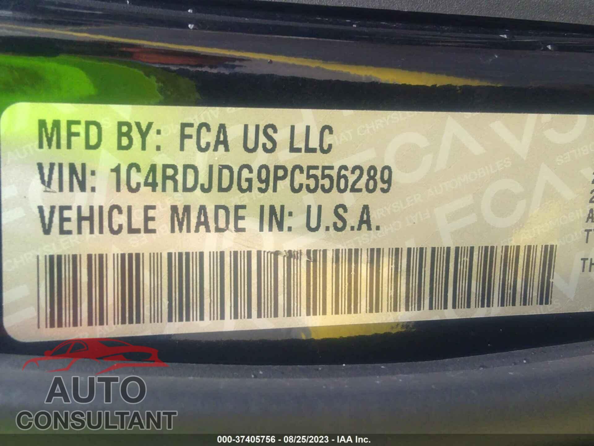 DODGE DURANGO 2023 - 1C4RDJDG9PC556289