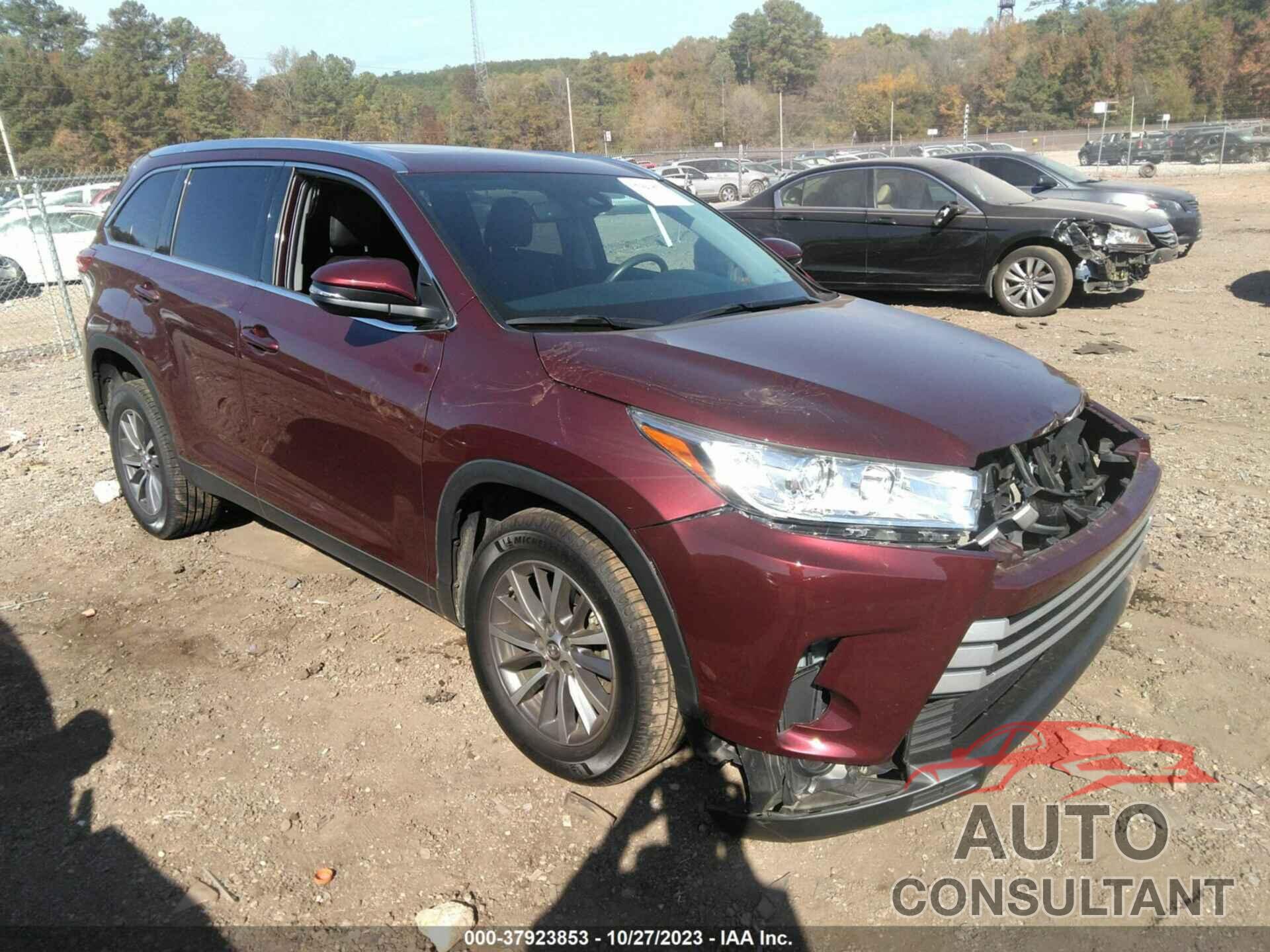 TOYOTA HIGHLANDER 2019 - 5TDKZRFH1KS339608