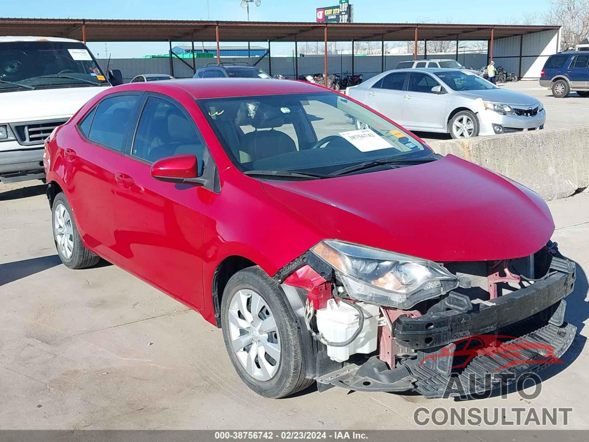TOYOTA COROLLA 2016 - 5YFBURHE0GP555211