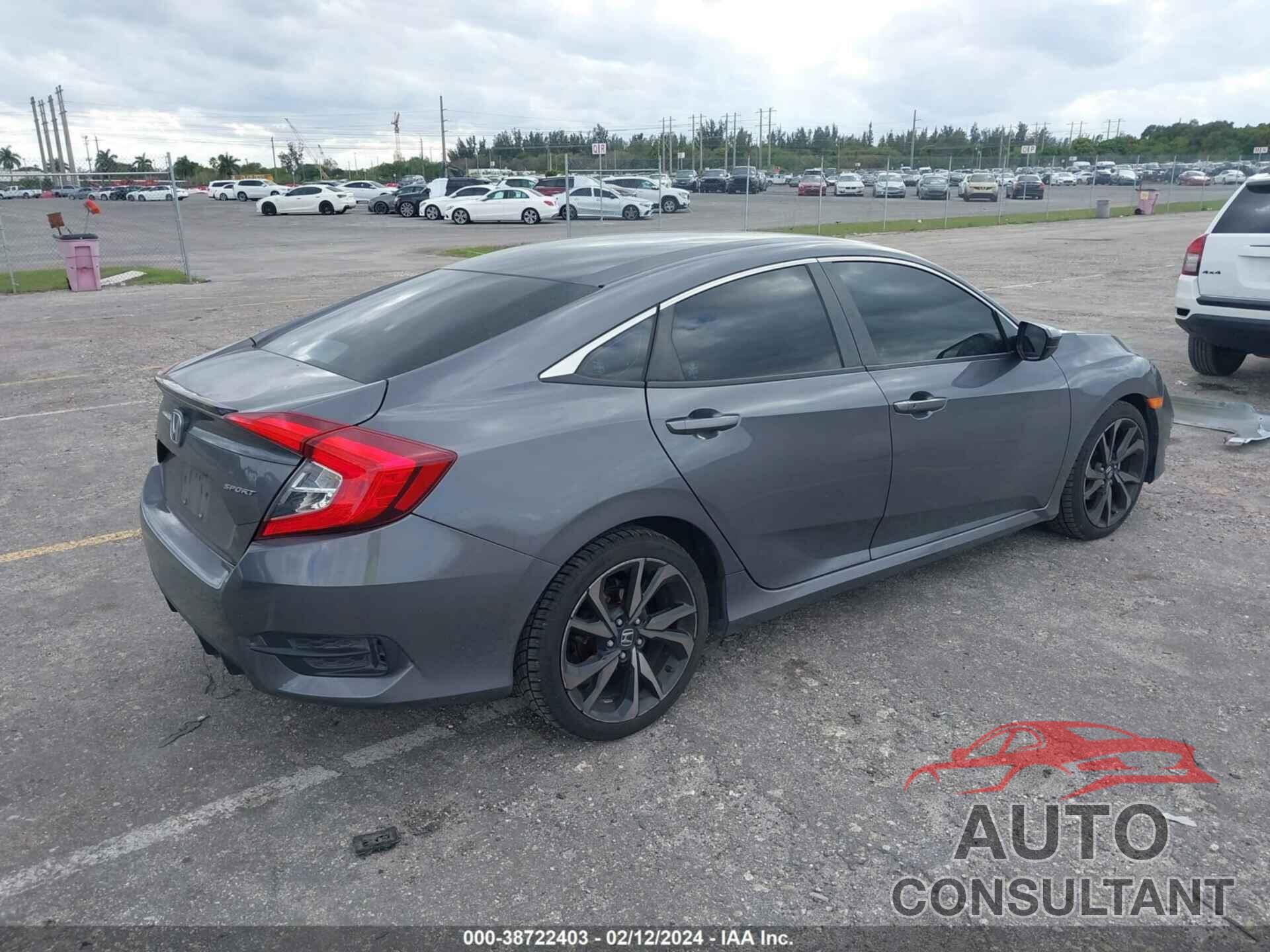 HONDA CIVIC 2019 - 2HGFC2F85KH595597