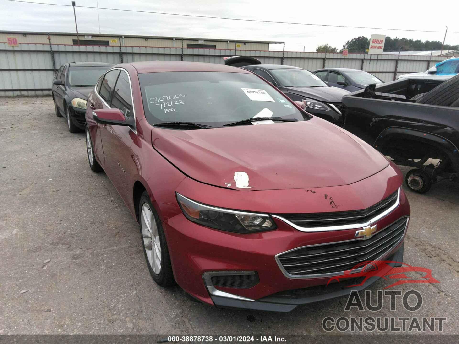 CHEVROLET MALIBU 2017 - 1G1ZE5STXHF124744