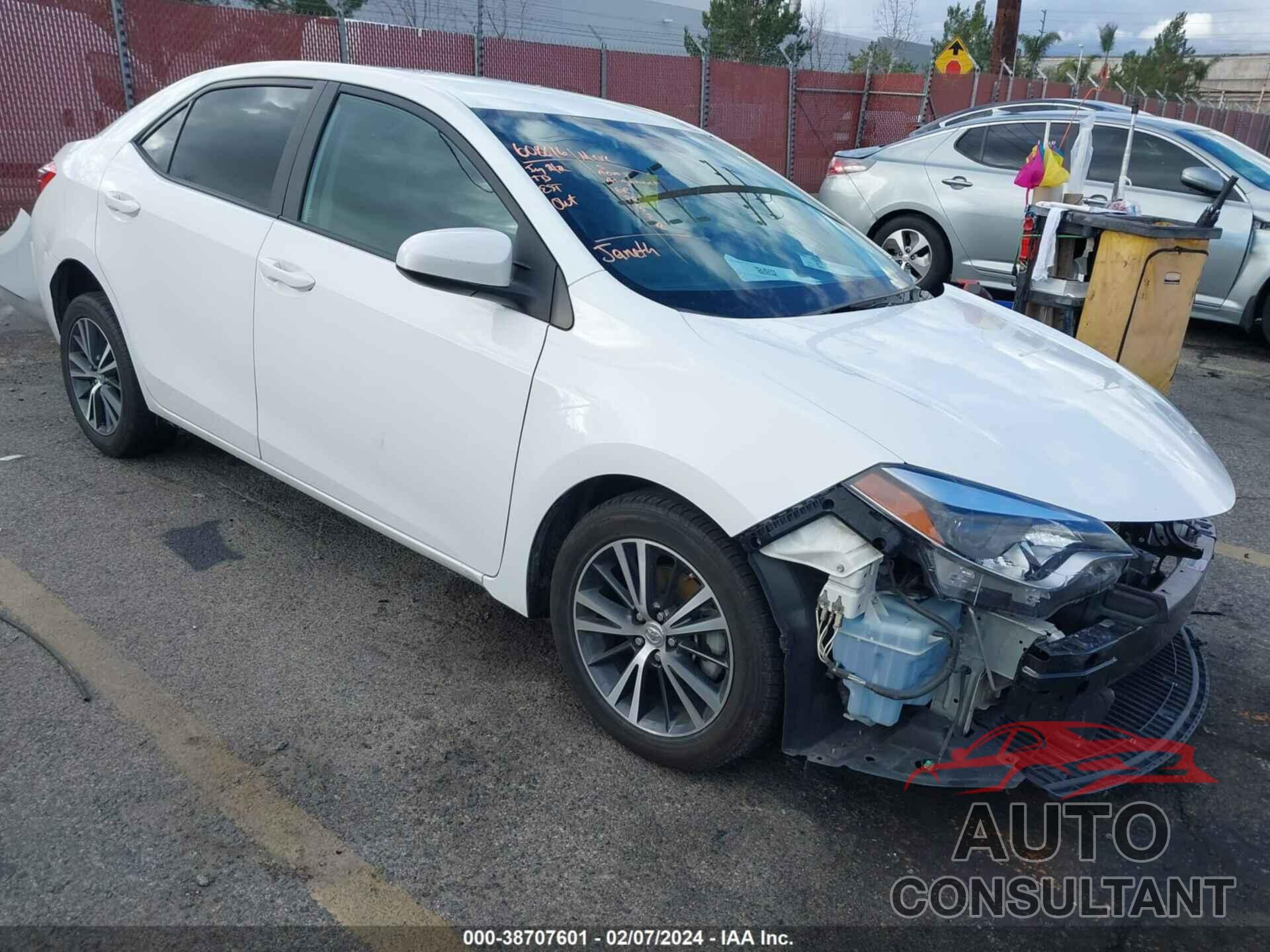 TOYOTA COROLLA 2016 - 5YFBURHE6GP540518