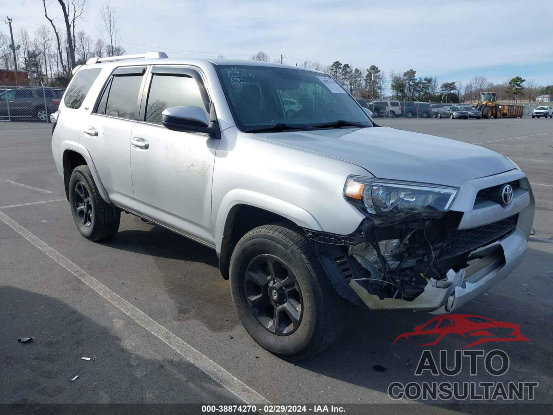 TOYOTA 4RUNNER 2016 - JTEBU5JR9G5380780