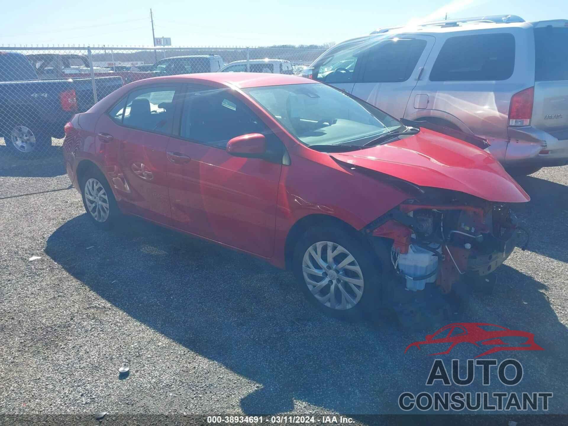 TOYOTA COROLLA 2018 - 2T1BURHE6JC085600