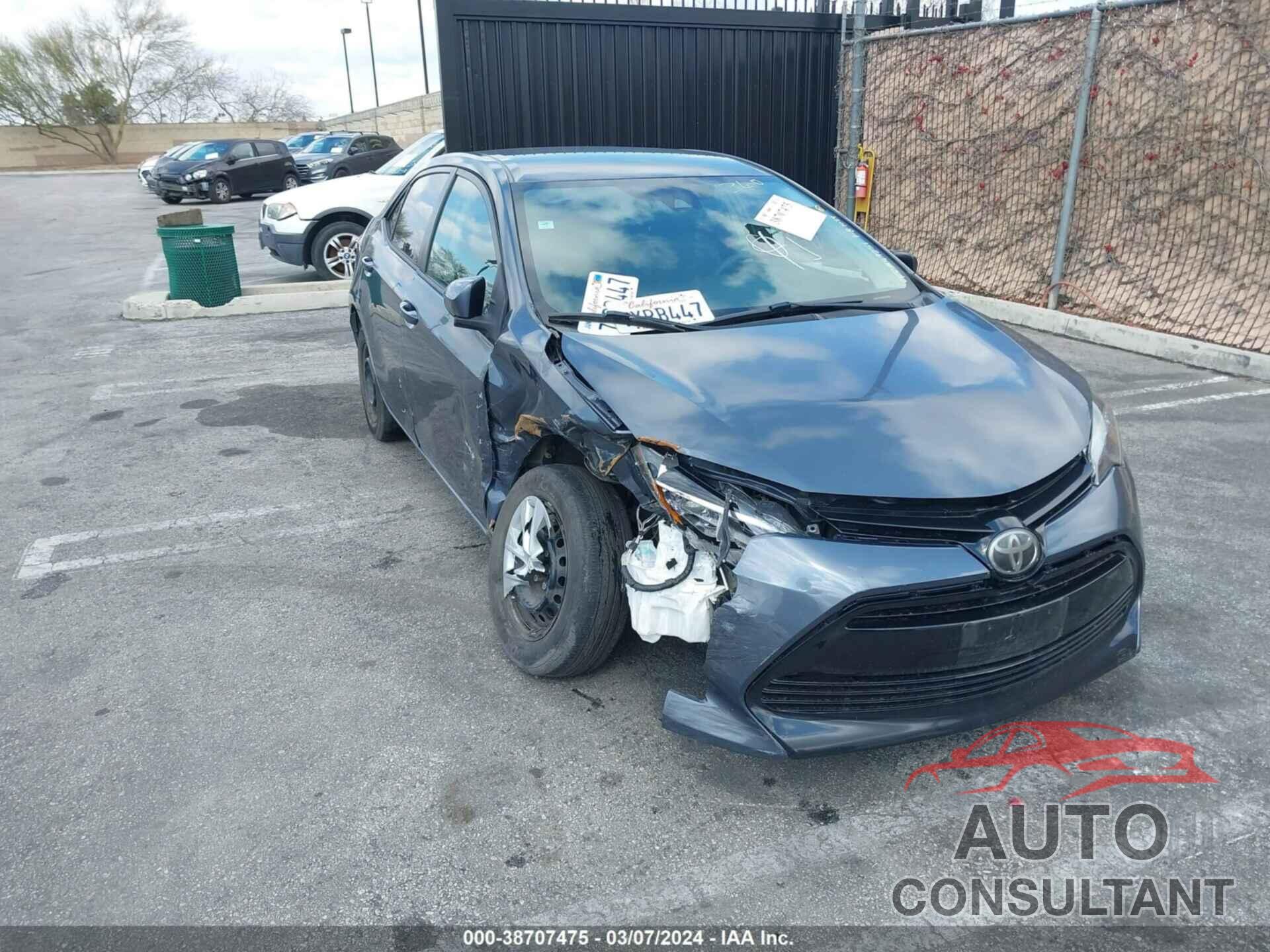 TOYOTA COROLLA 2017 - 5YFBURHE8HP673332