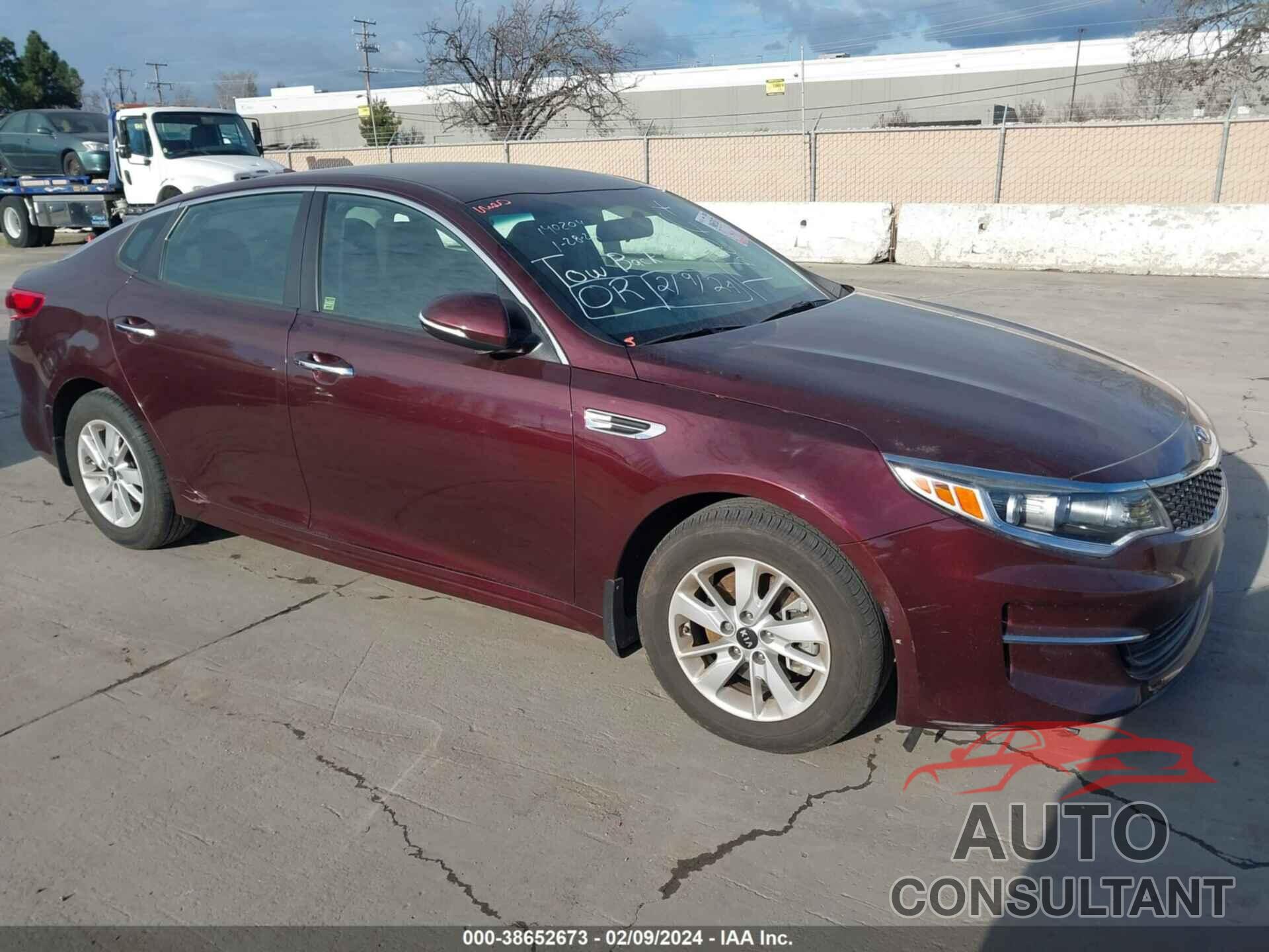 KIA OPTIMA 2018 - 5XXGT4L30JG186304