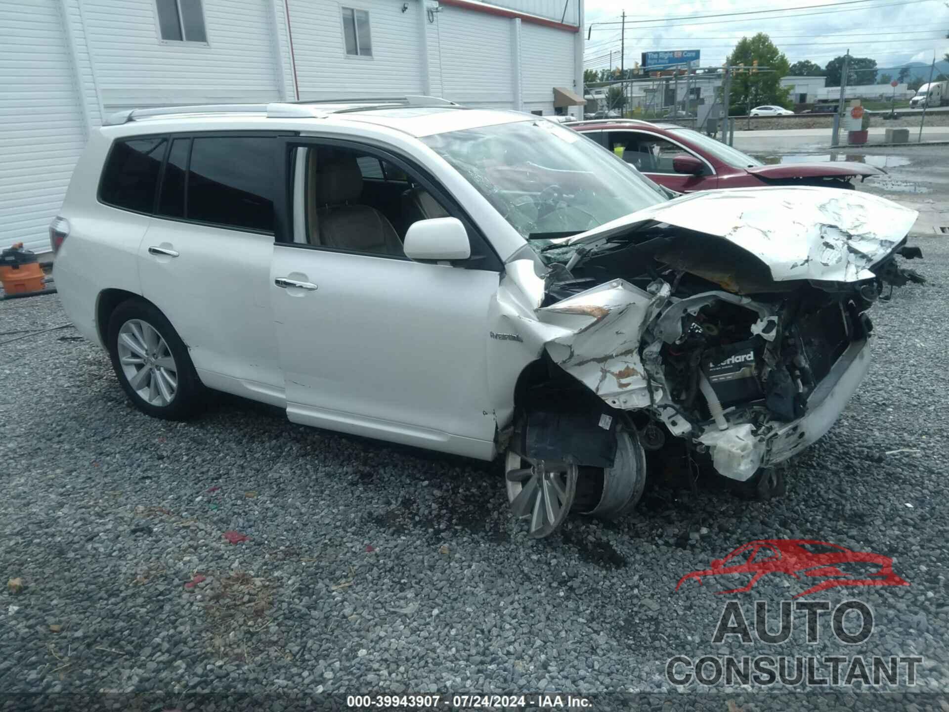 TOYOTA HIGHLANDER HYBRID 2009 - JTEEW44A392026040