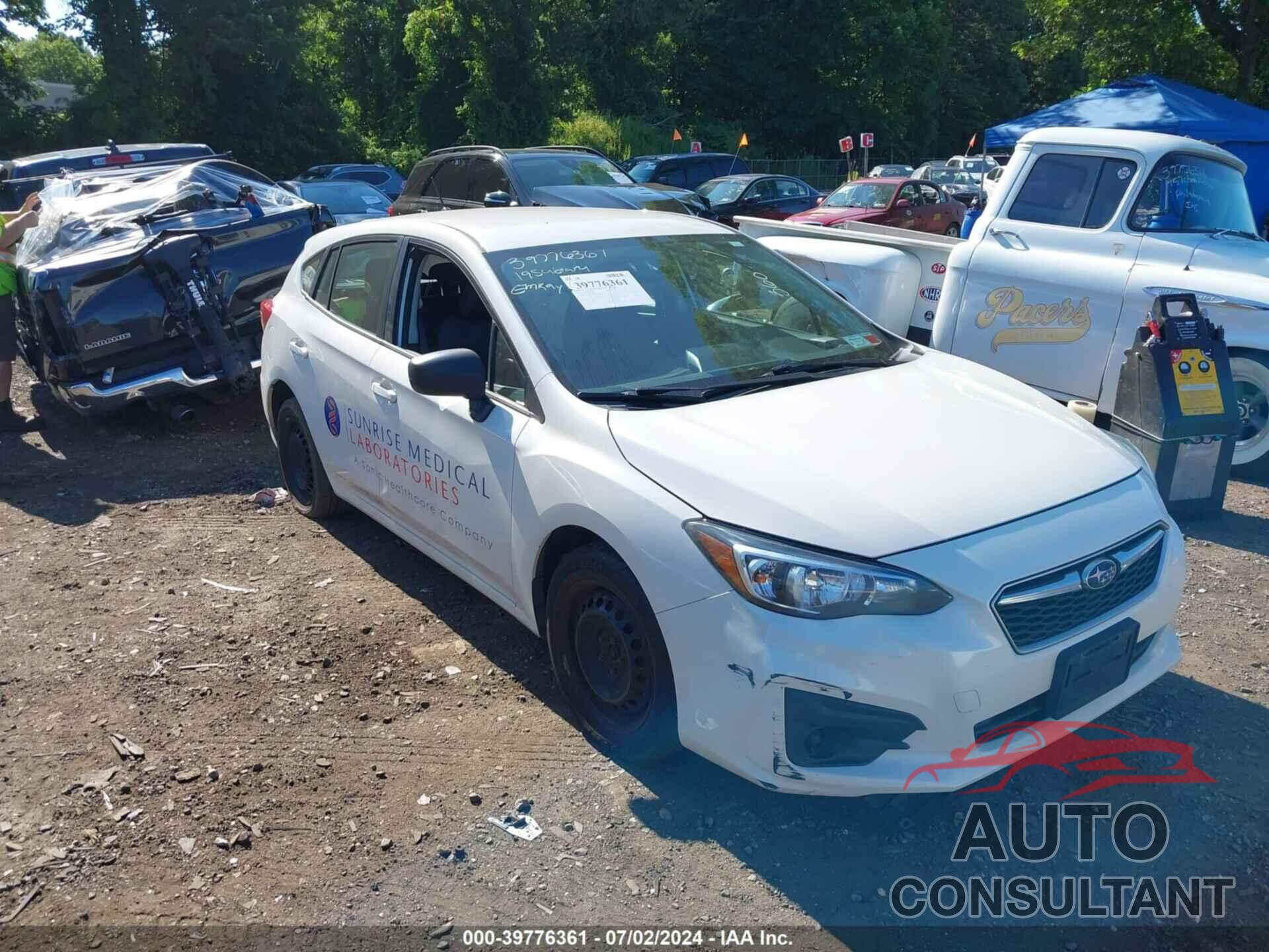 SUBARU IMPREZA 2019 - 4S3GTAA68K3742761