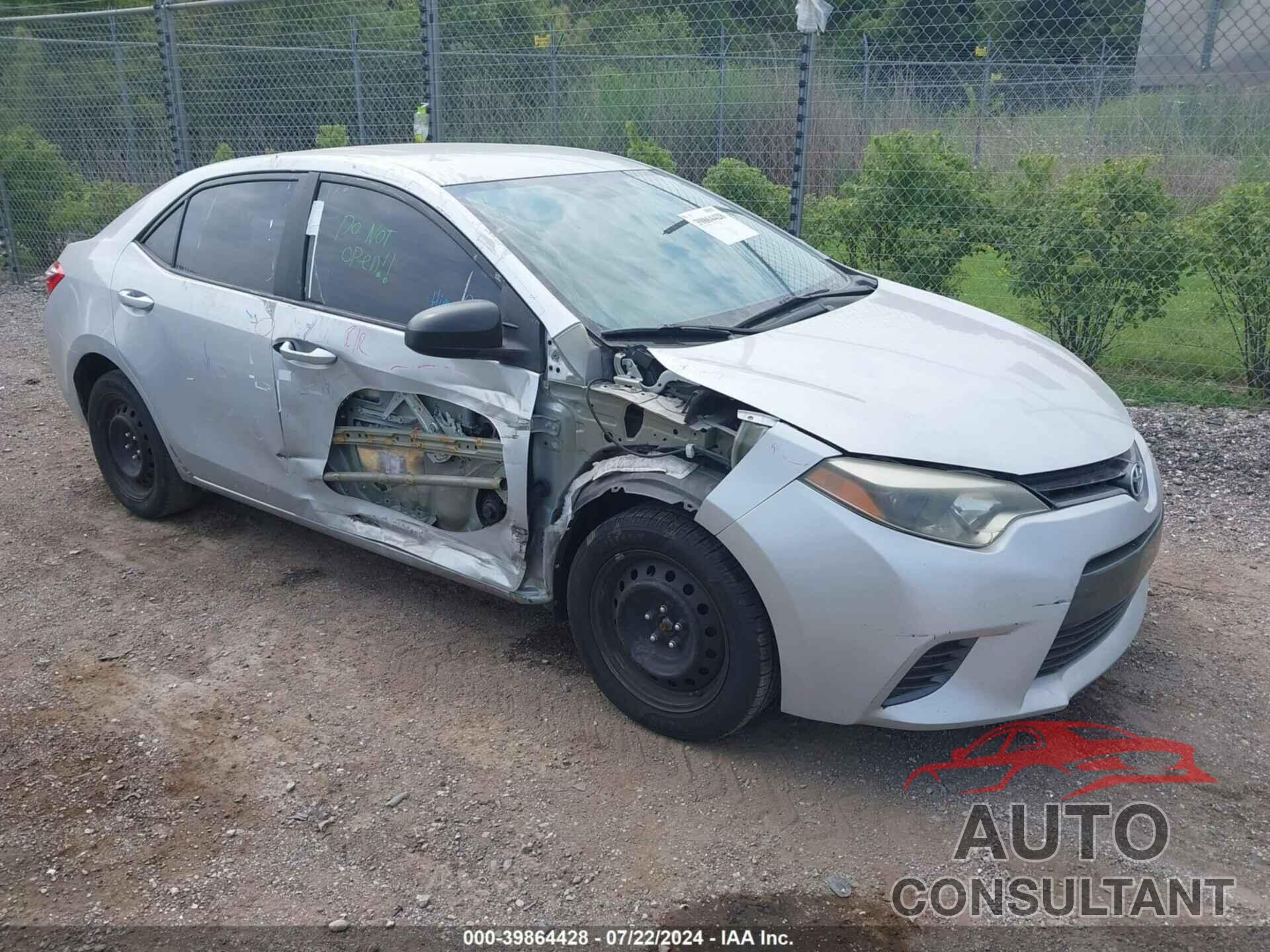 TOYOTA COROLLA 2016 - 2T1BURHE1GC530527