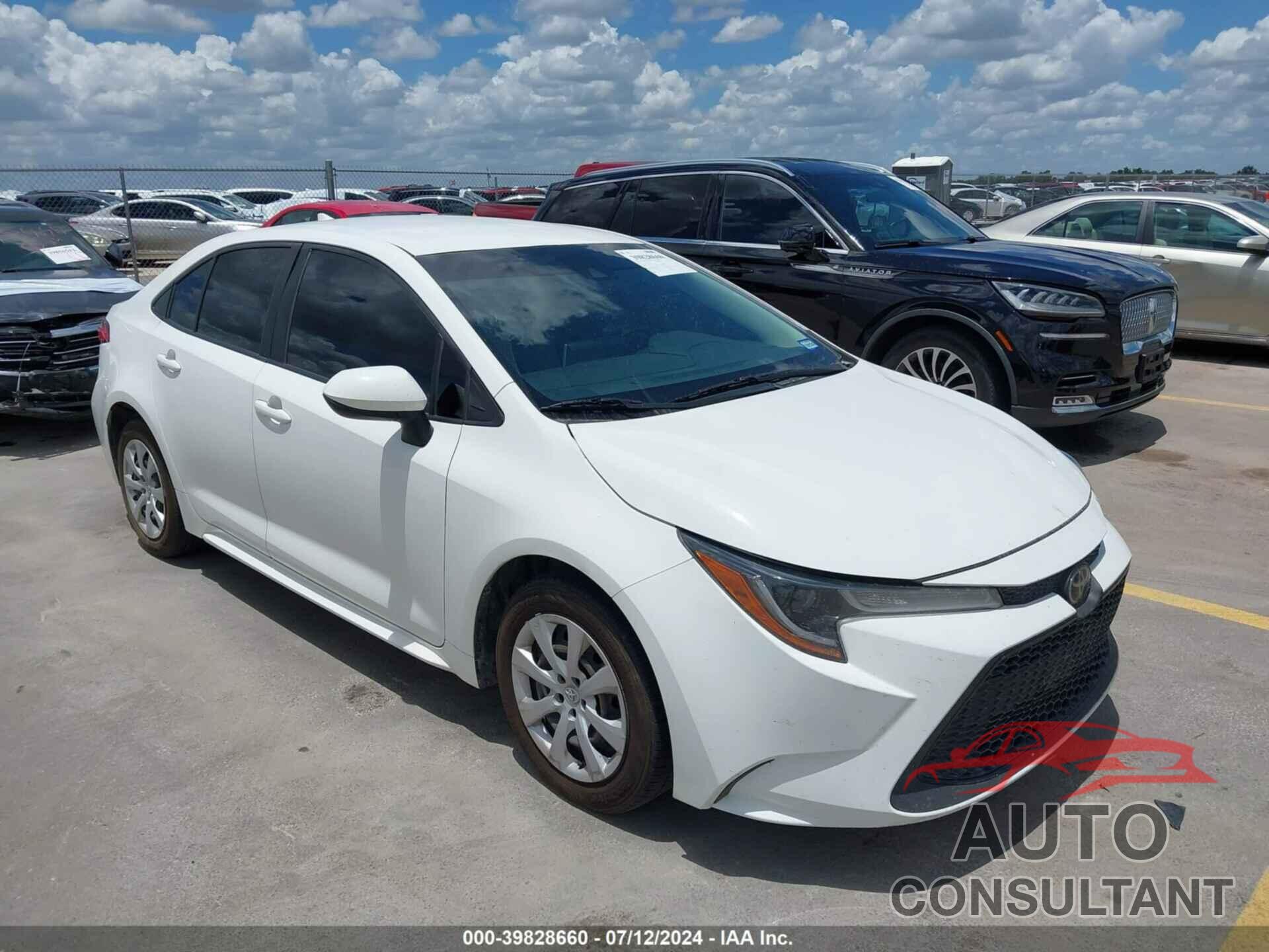 TOYOTA COROLLA 2020 - JTDEPRAE5LJ097937