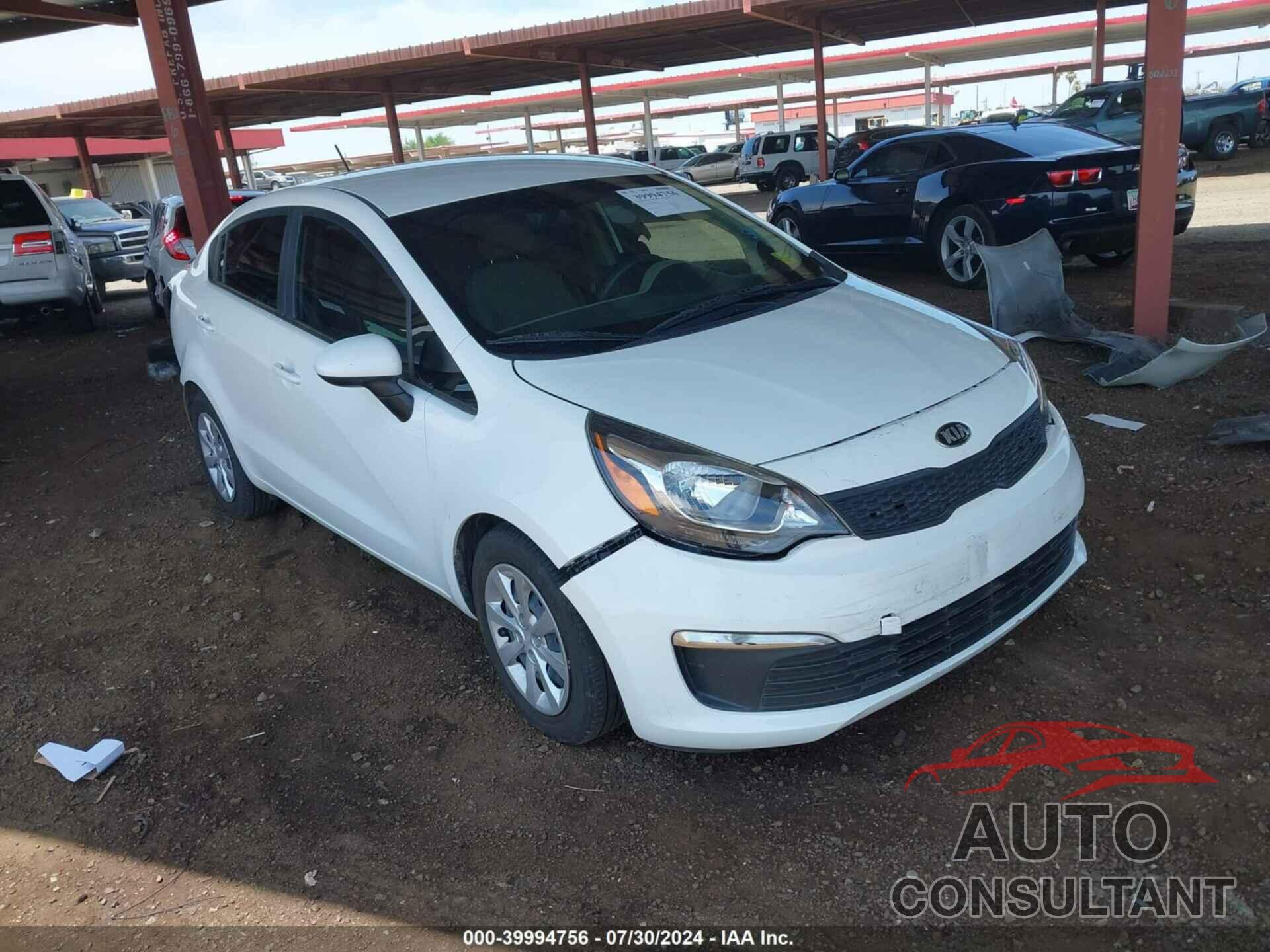 KIA RIO 2017 - KNADM4A38H6025207