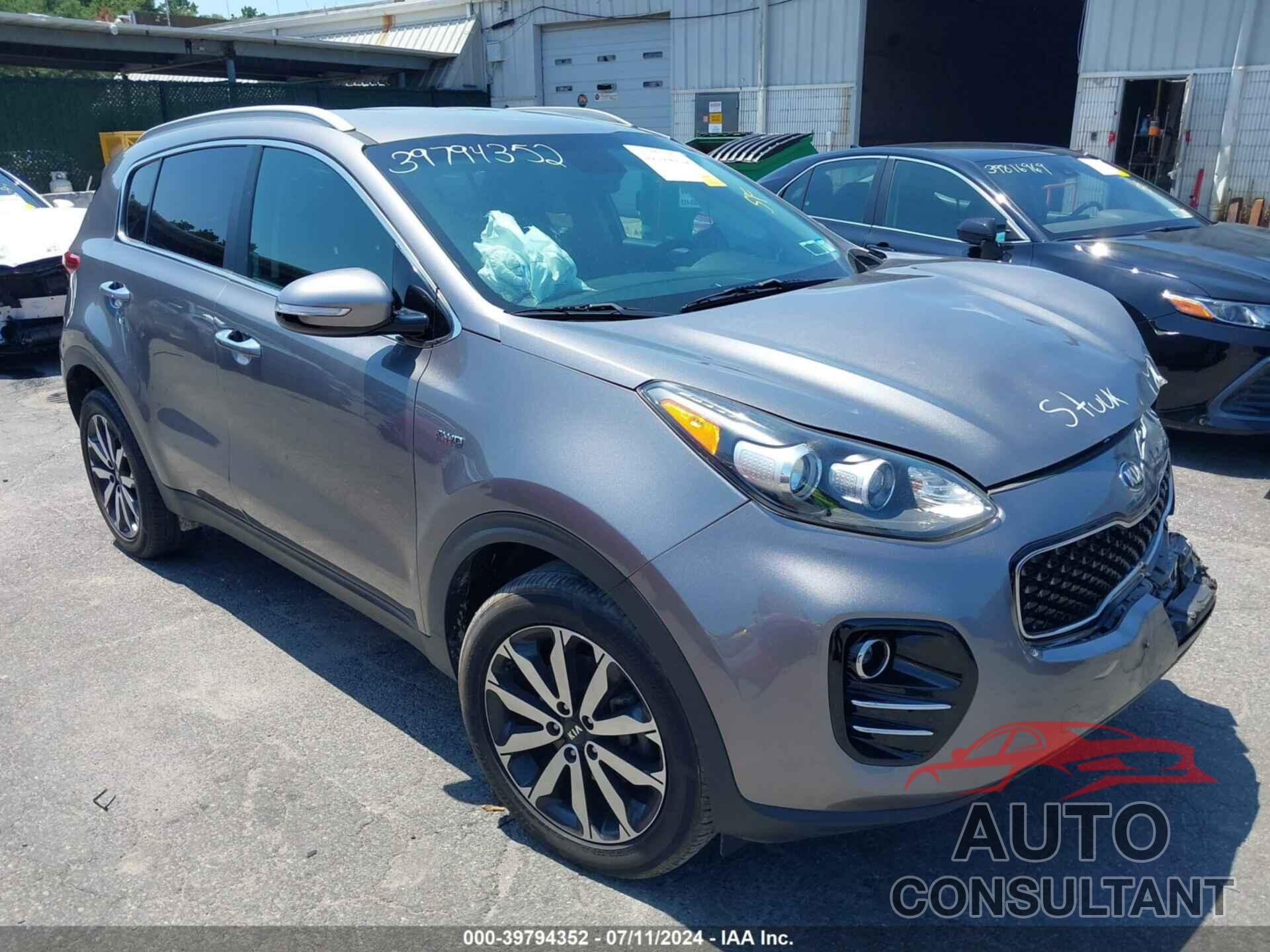 KIA SPORTAGE 2018 - KNDPNCAC3J7421309