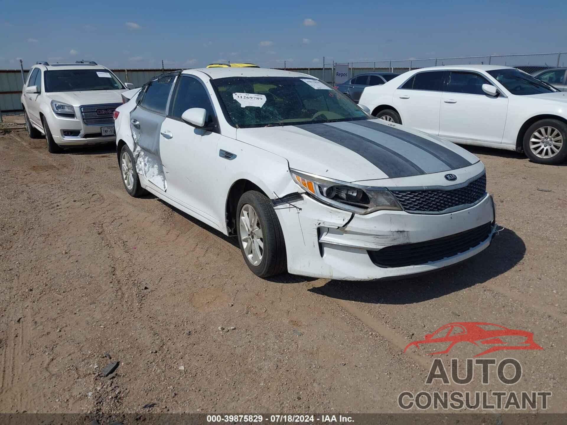 KIA OPTIMA 2016 - 5XXGT4L3XGG051047