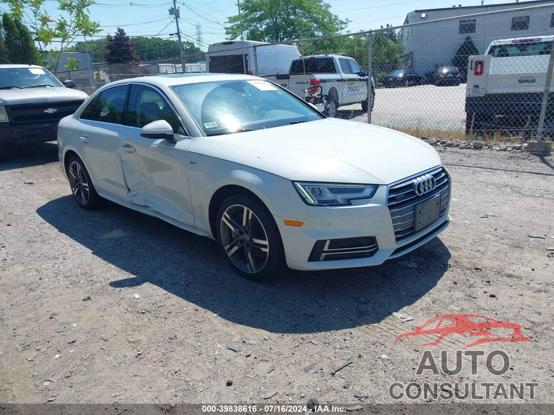 AUDI A4 2018 - WAUENAF40JN019544