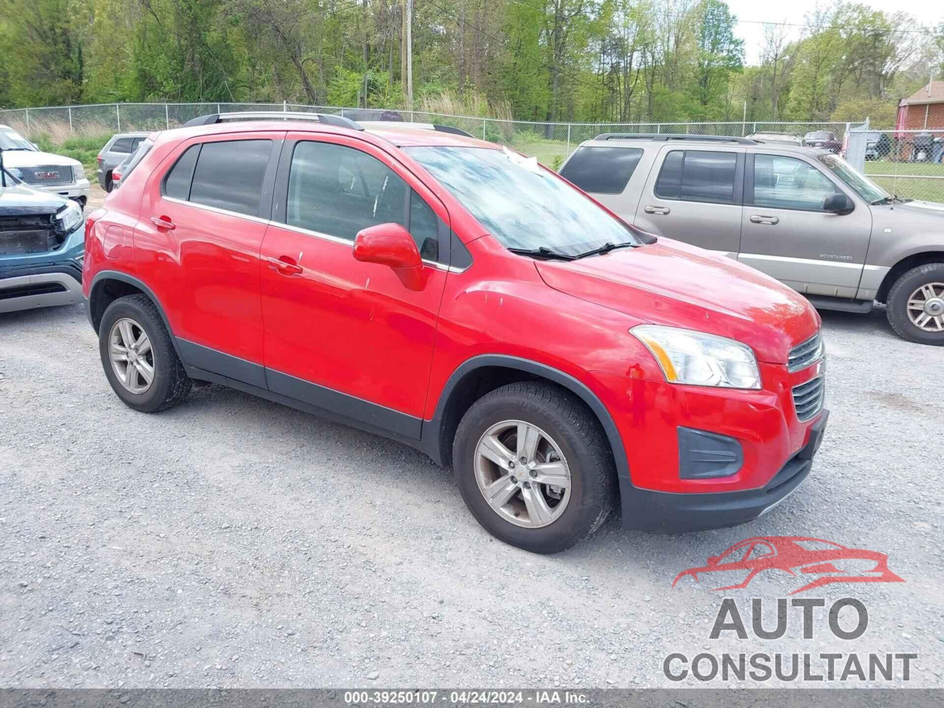 CHEVROLET TRAX 2016 - KL7CJPSB0GB569136