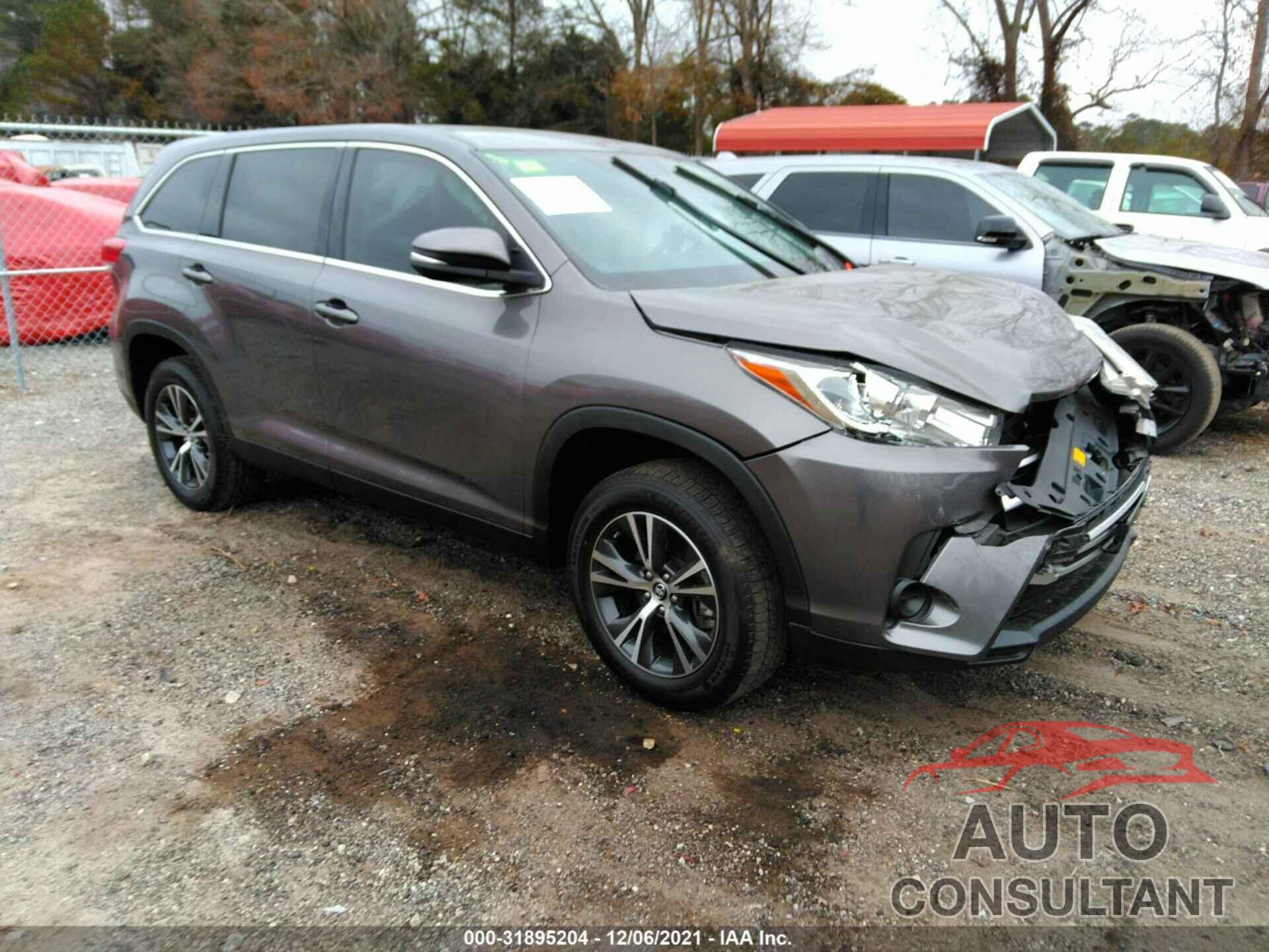 TOYOTA HIGHLANDER 2019 - 5TDZZRFHXKS331554