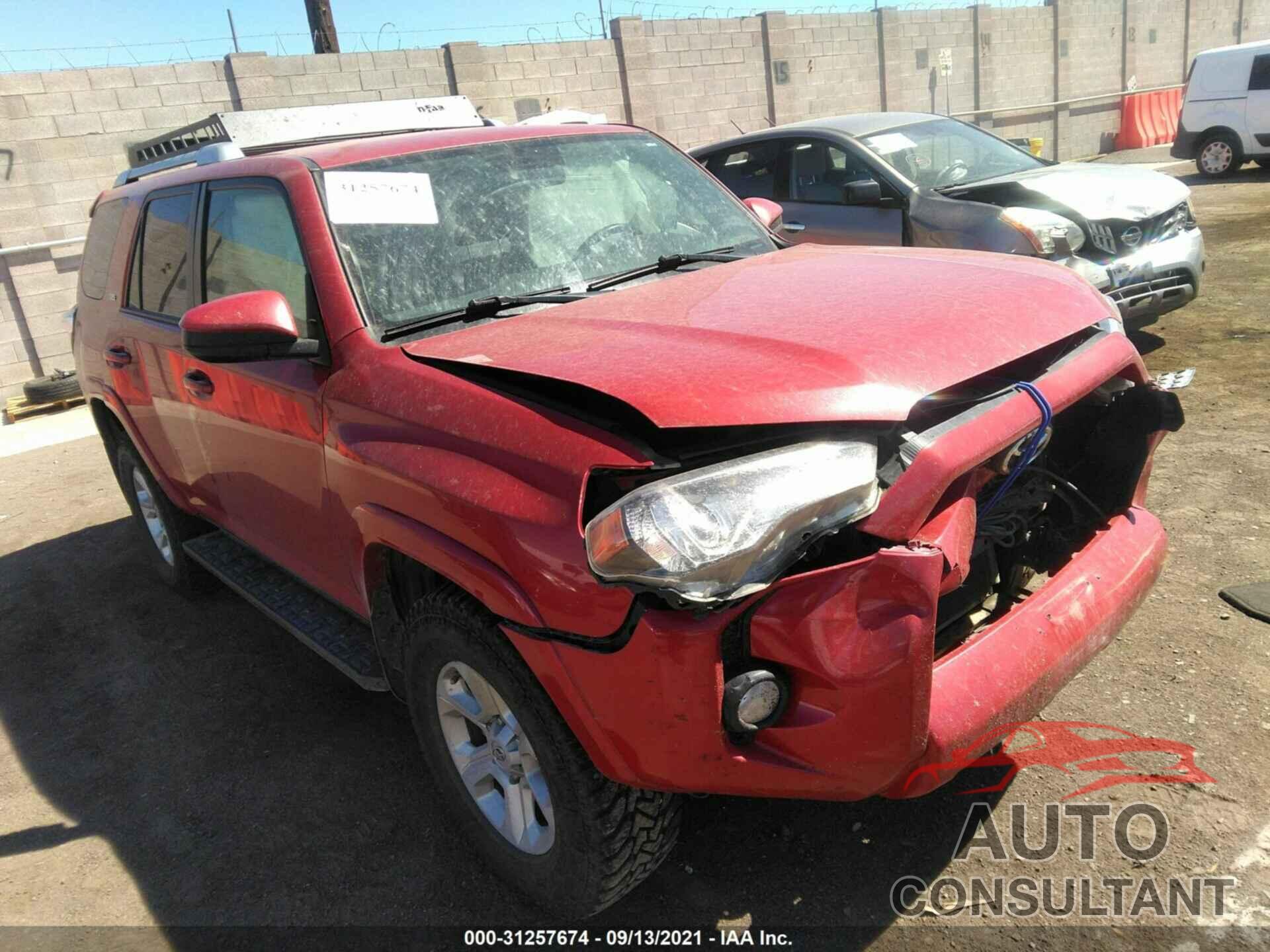 TOYOTA 4RUNNER 2016 - JTEBU5JR9G5334480