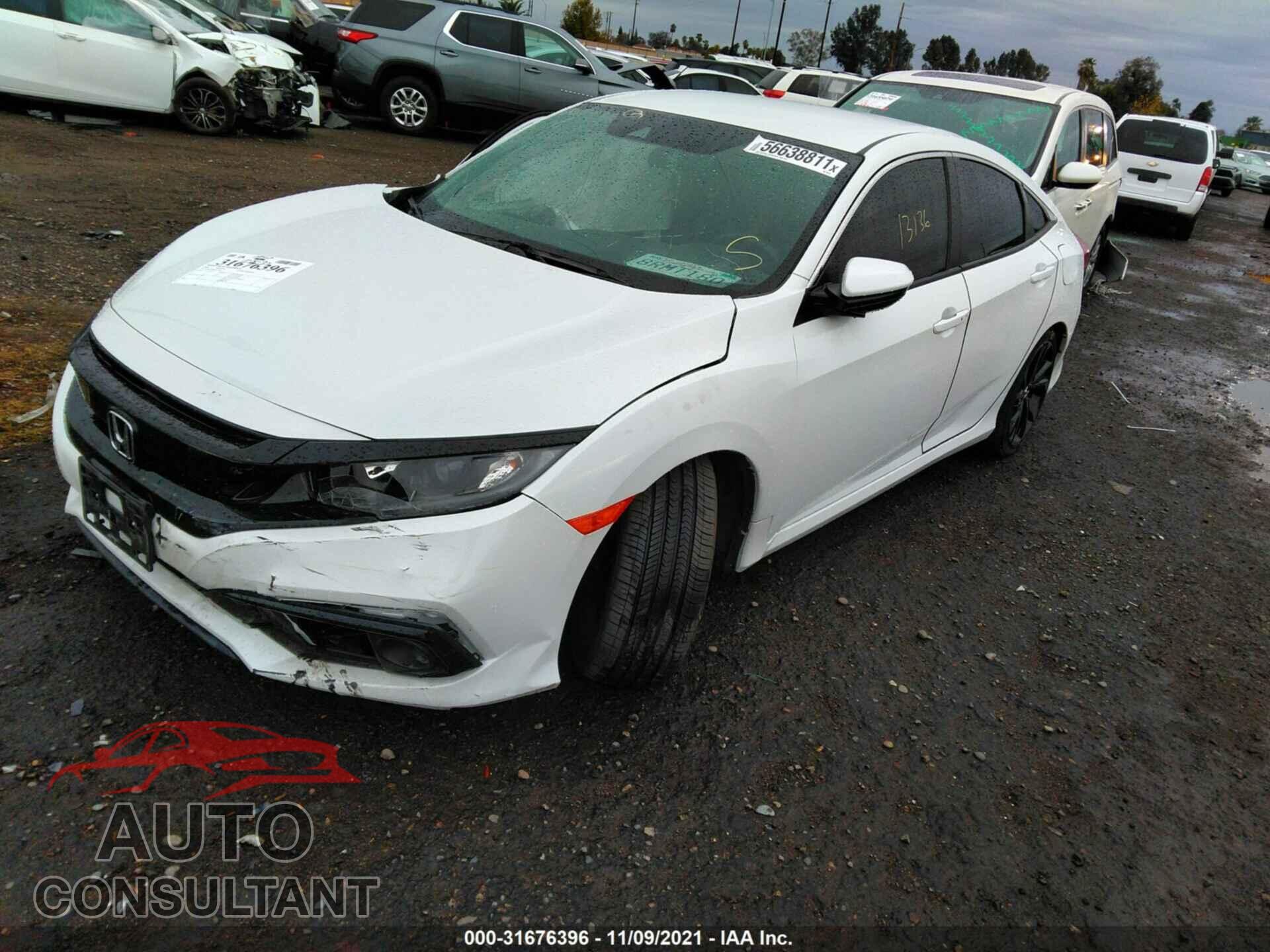 HONDA CIVIC SEDAN 2020 - 19XFC2F83LE201848