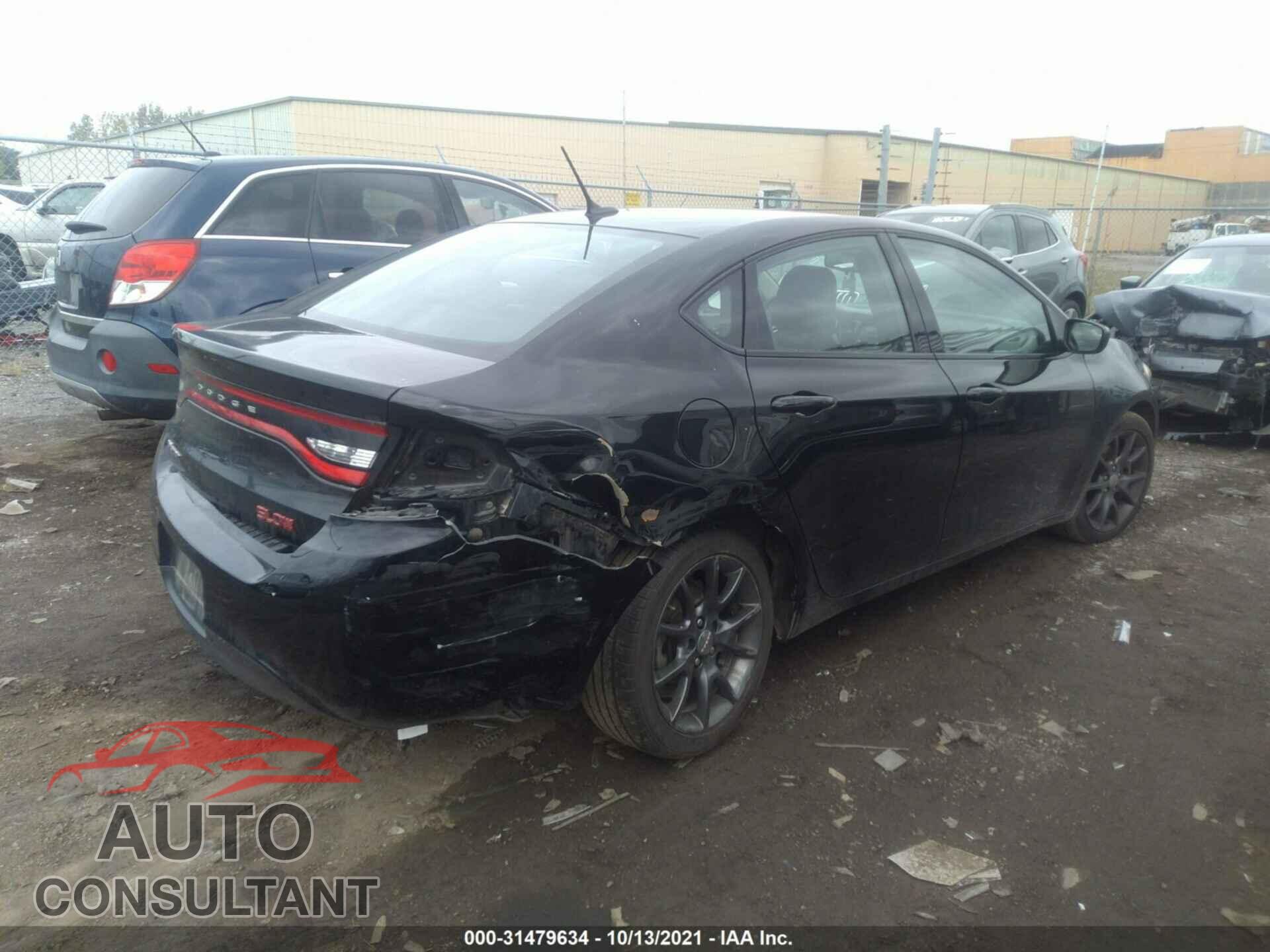 DODGE DART 2016 - 1C3CDFAA5GD508161
