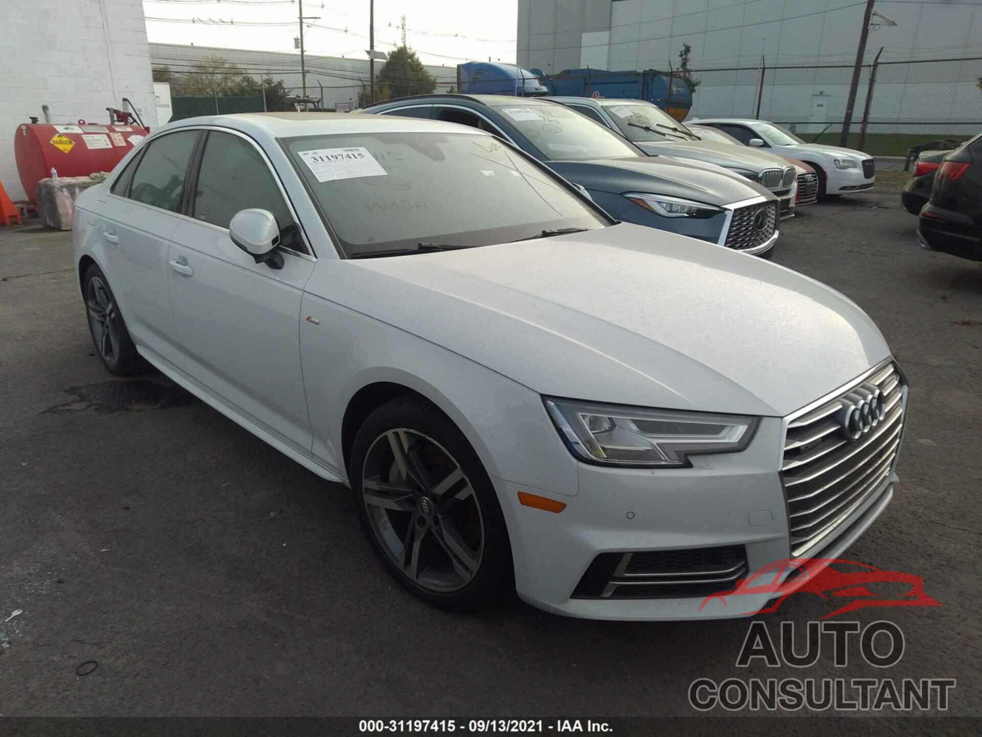 AUDI A4 2018 - WAUENAF42JA200877