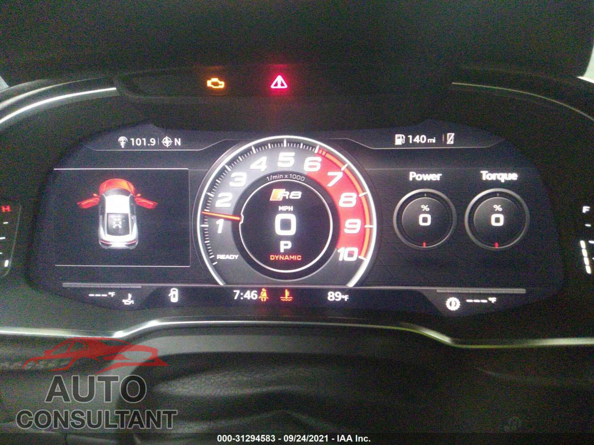 AUDI R8 2017 - WUAKBAFX7H7902017