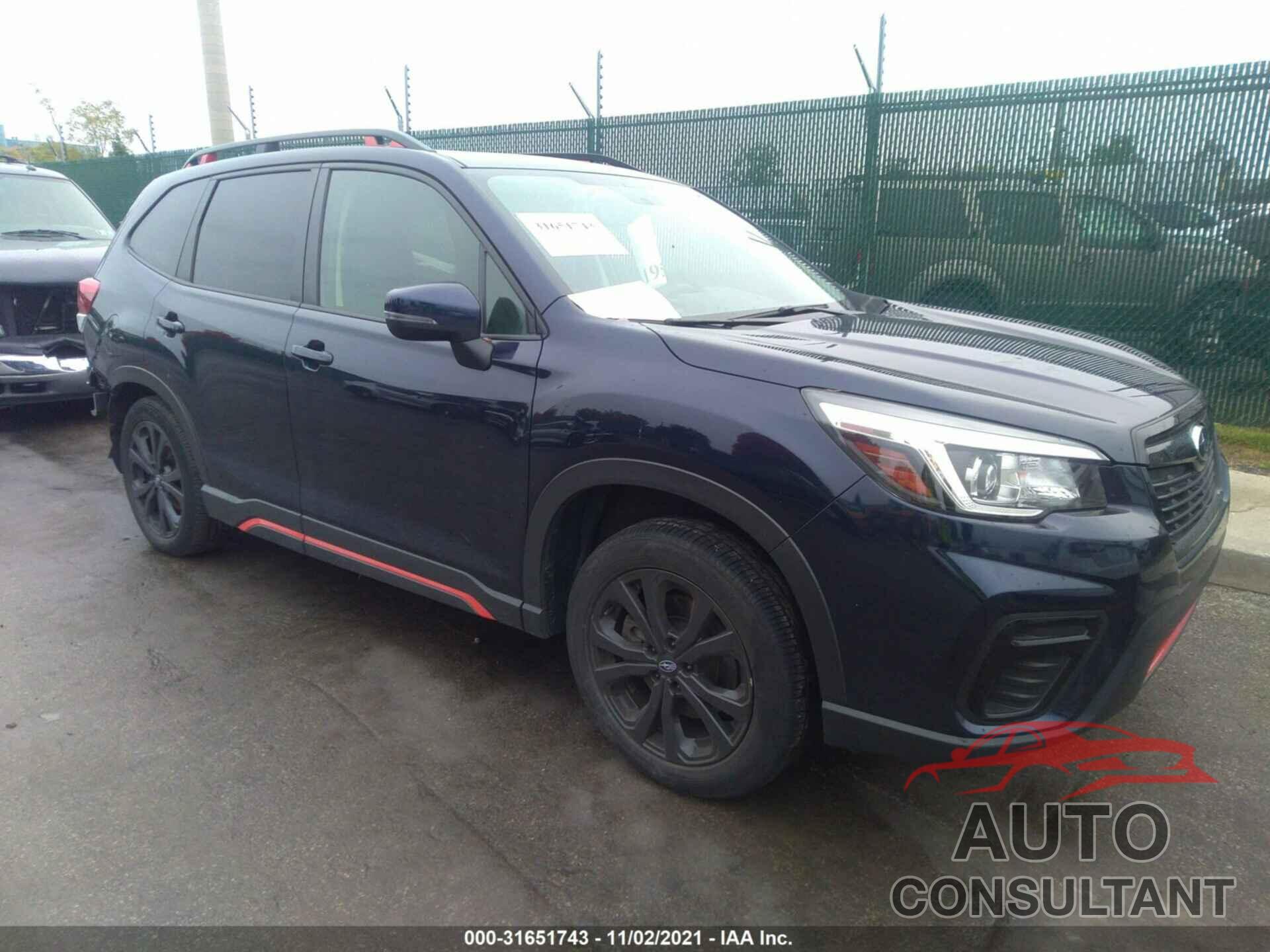SUBARU FORESTER 2019 - JF2SKAKC7KH529497