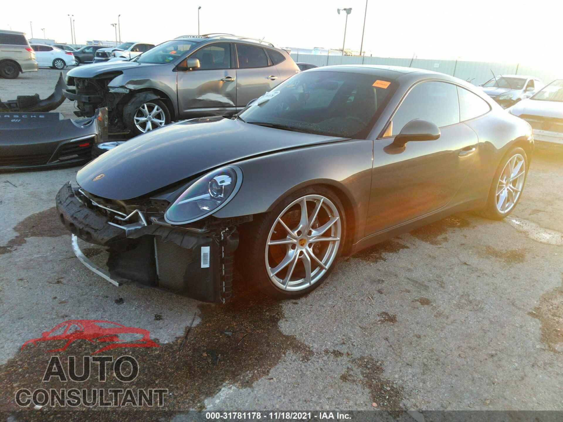 PORSCHE 911 2017 - WP0AA2A93HS108428
