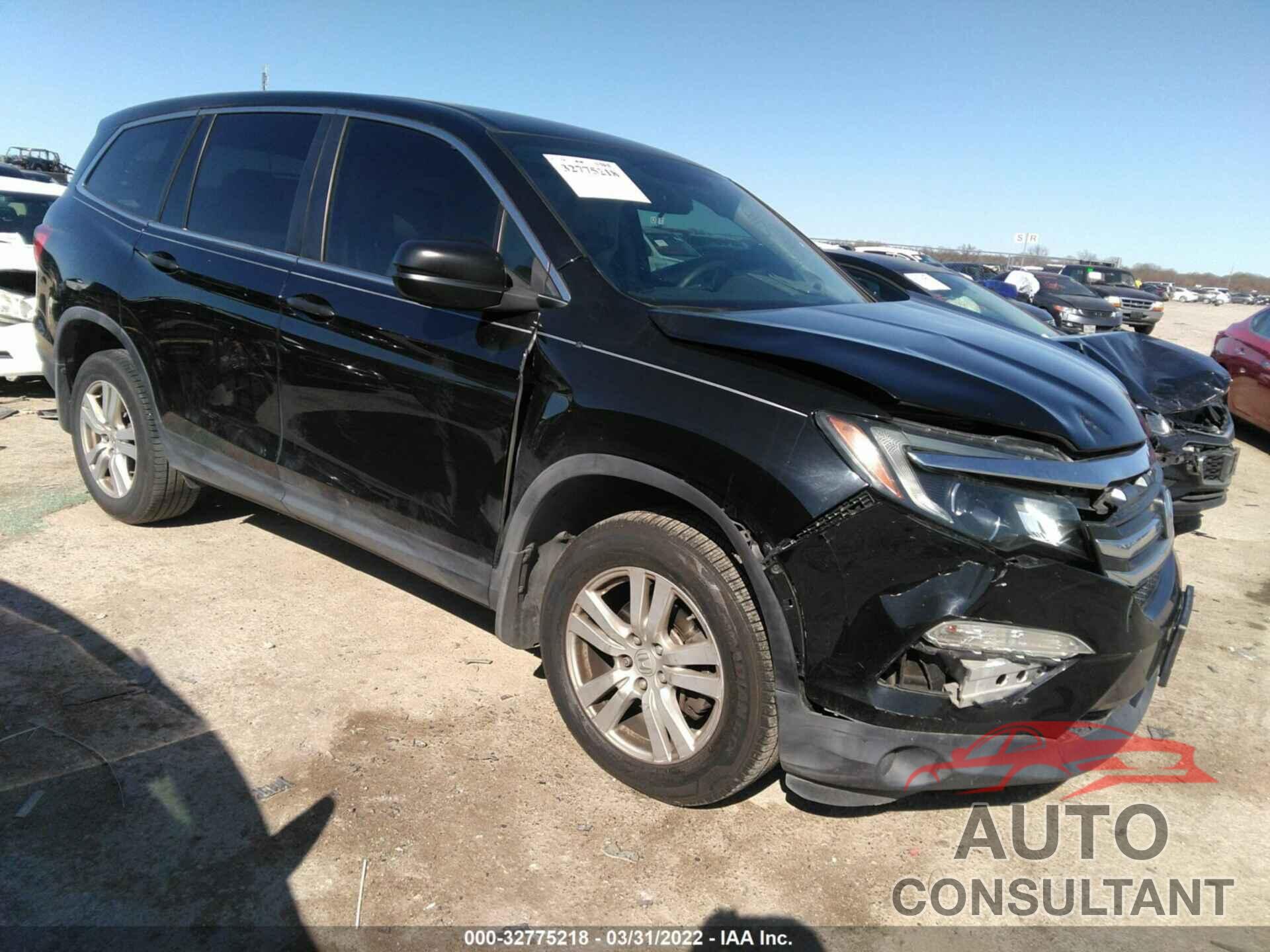 HONDA PILOT 2017 - 5FNYF5H14HB002682