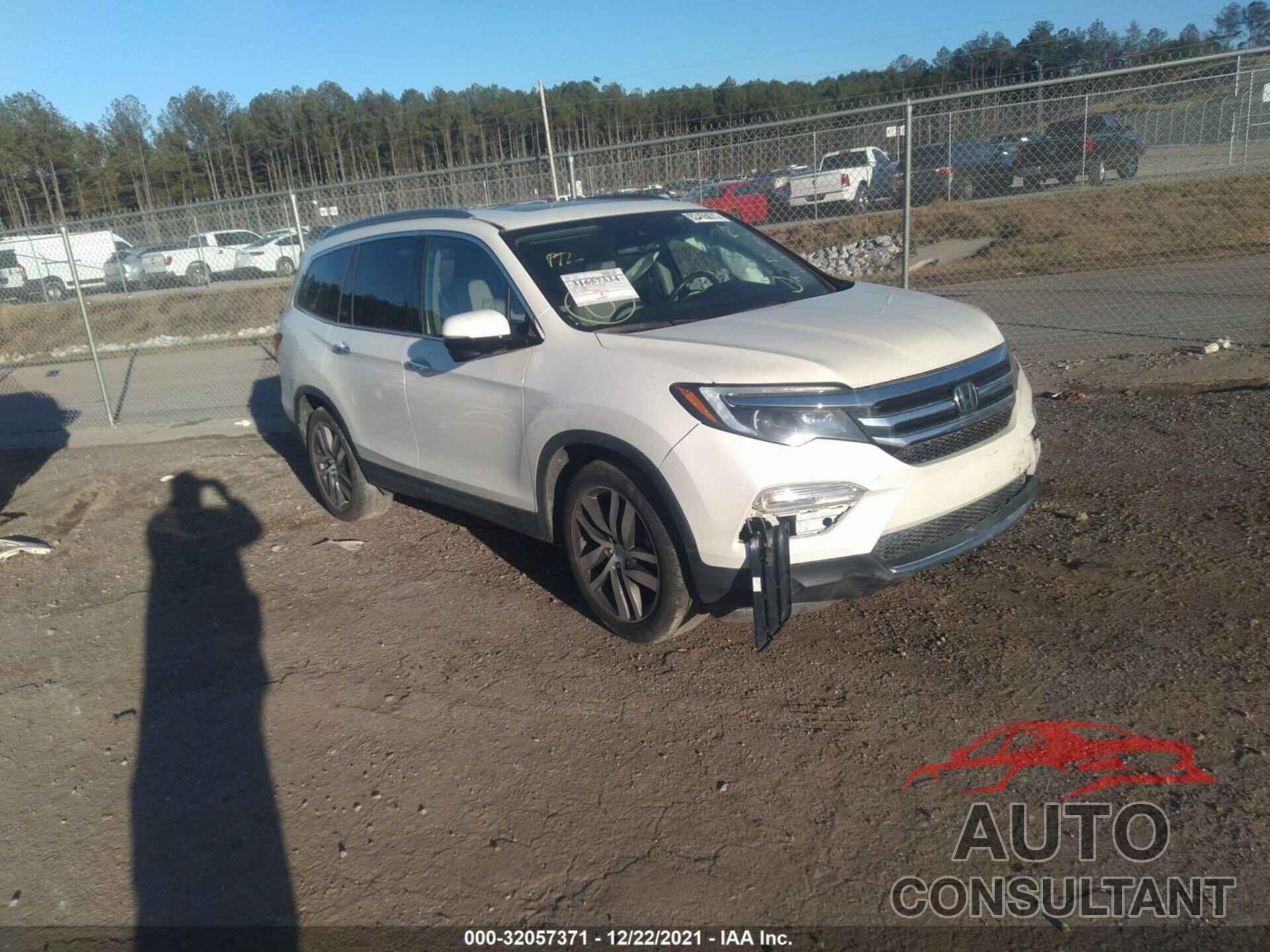HONDA PILOT 2016 - 5FNYF5H93GB039792