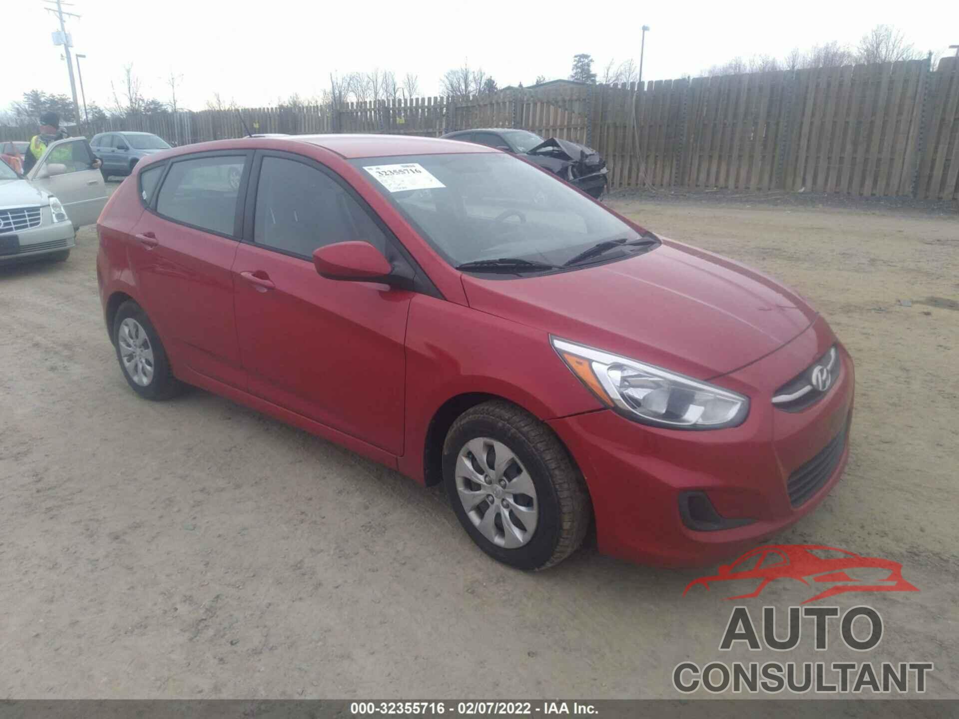 HYUNDAI ACCENT 2016 - KMHCT5AE2GU252732